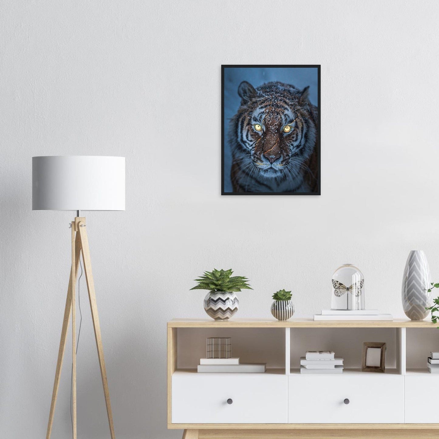 Canvanation Print Material Tableau Tigre Neige
