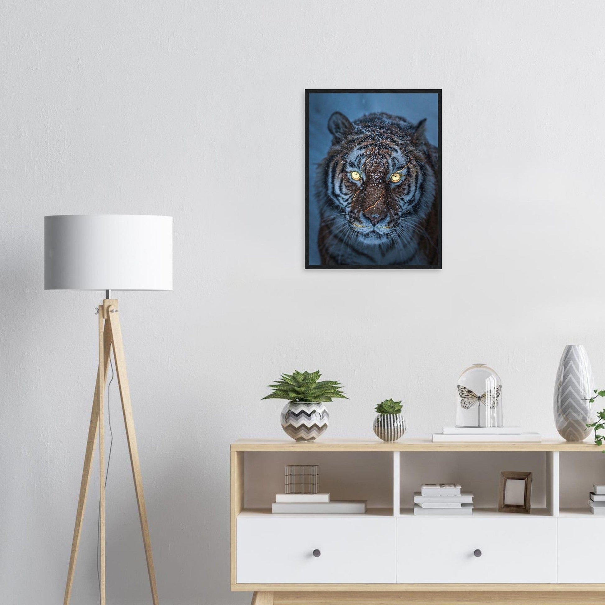Canvanation Print Material Tableau Tigre Neige