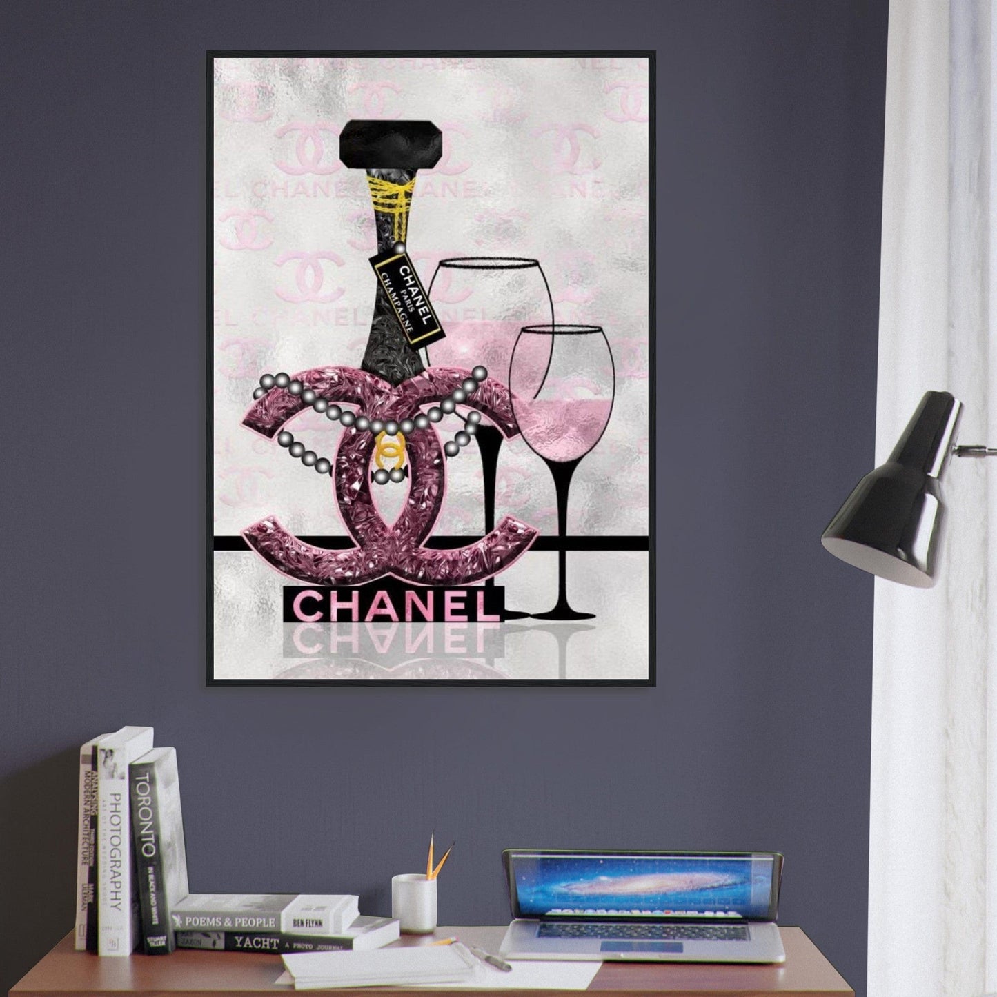 Canvanation Print Material Tableau Chanel Champagne