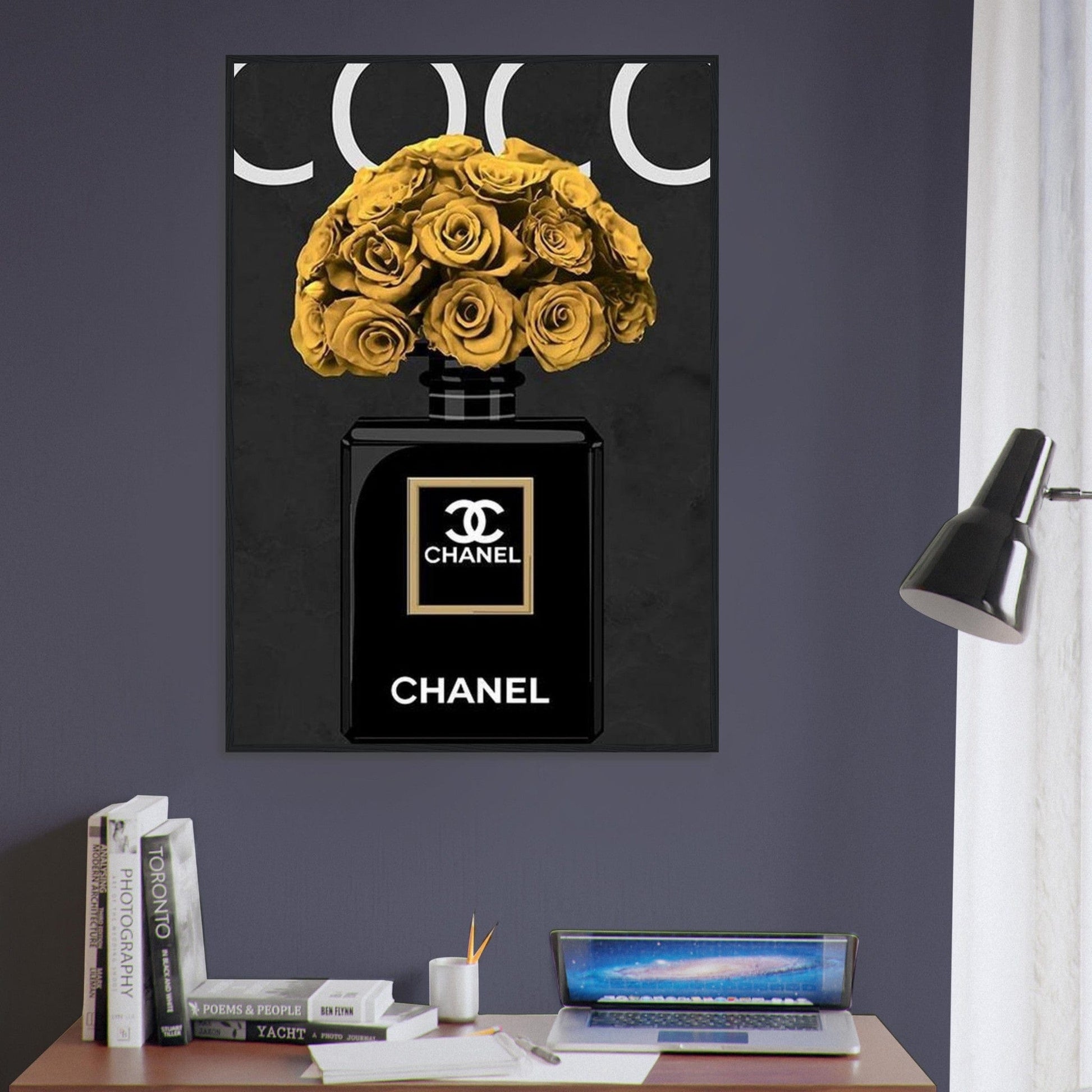 Canvanation Print Material Tableau Chanel Numéro 5 Coco Or