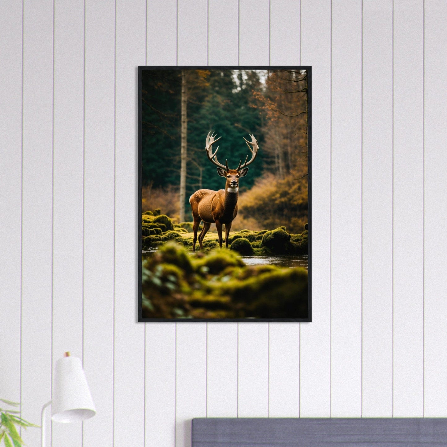 Canvanation Print Material 60x90 cm / 24x36″ Tableau Cerf Gloire Écarlate