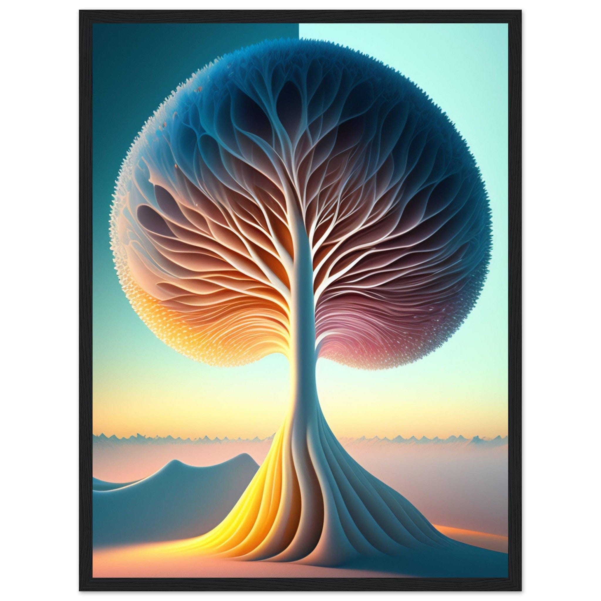 Canvanation Print Material Peinture Abstraite Arbre De Vie