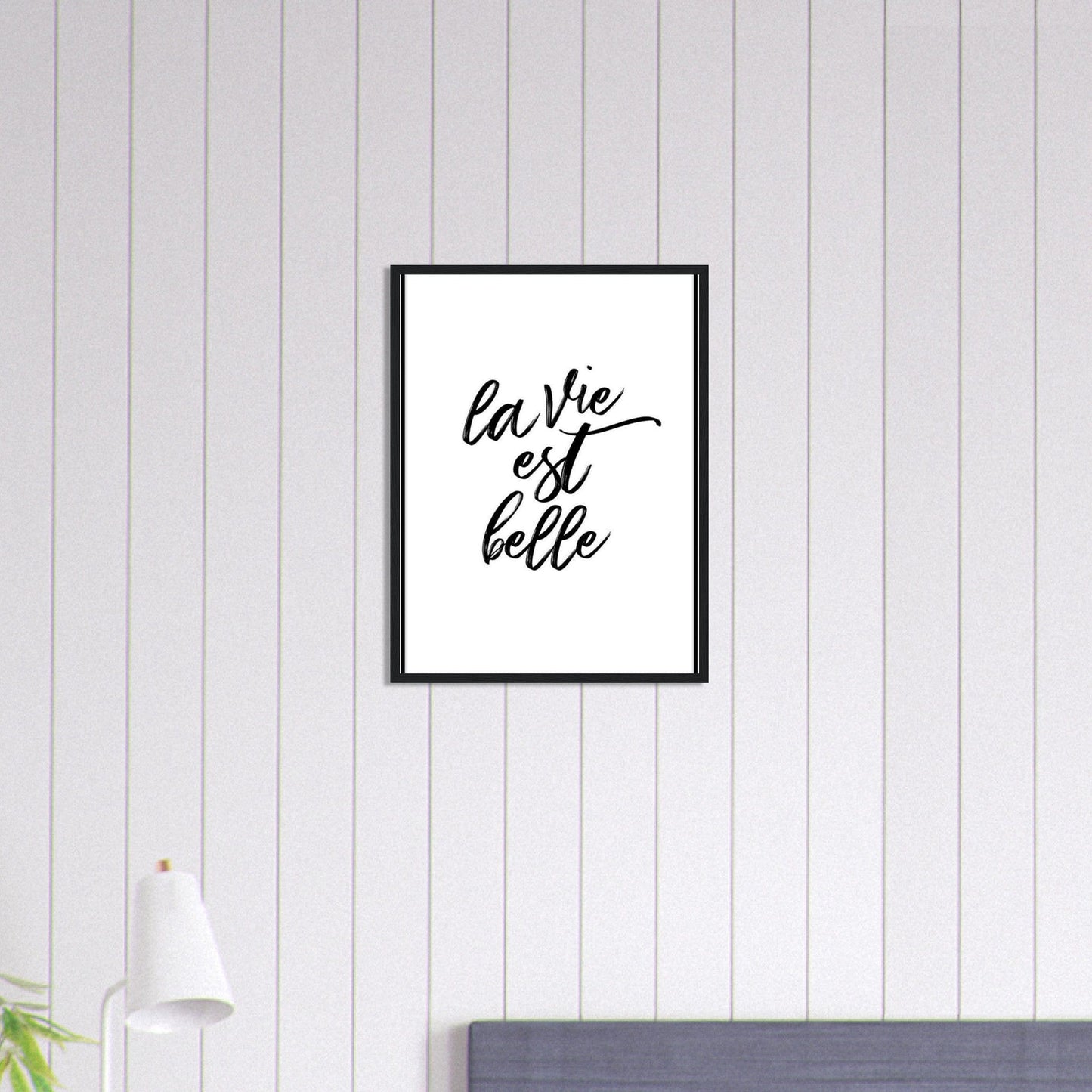 Canvanation Print Material 45x60 cm / 18x24″ Tableau Citation La Vie Belle