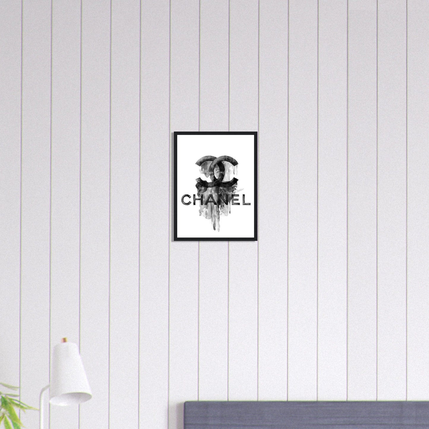 Canvanation Print Material 30x40 cm / 12x16″ Tableau Chanel Numéro 5 Noir