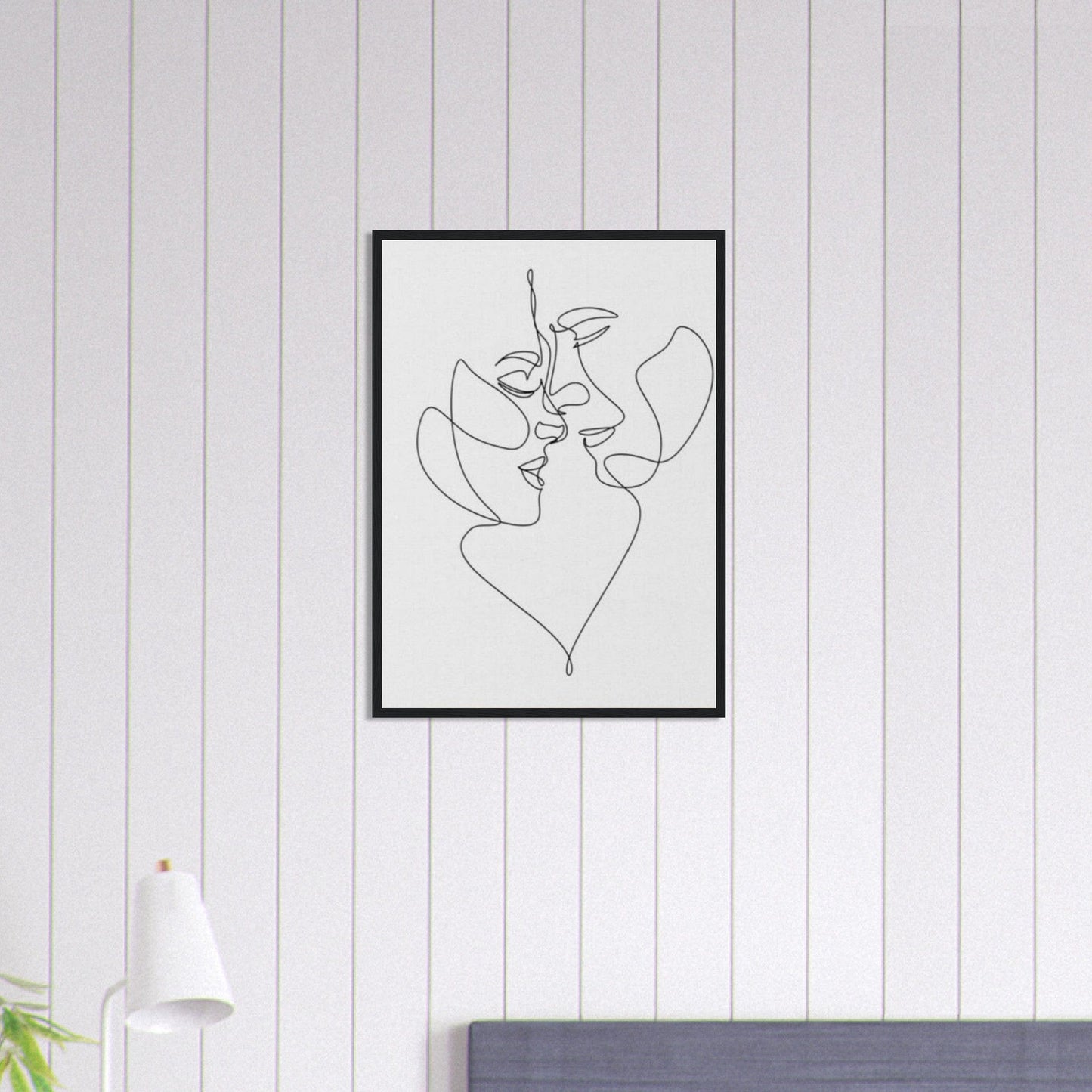 Canvanation Print Material 50x70 cm / 20x28″ Tableau Couple L'amour tissé