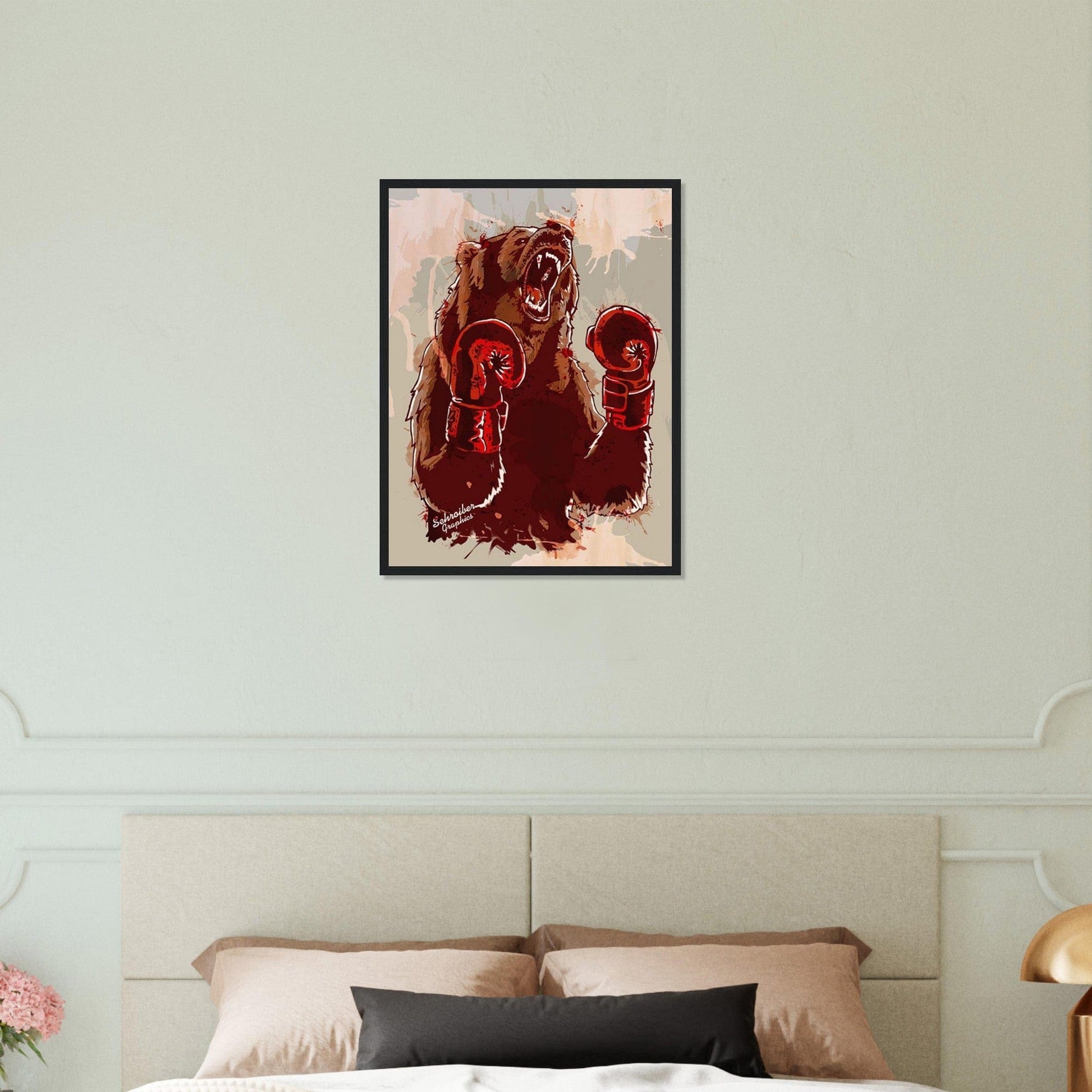 Canvanation Print Material 45x60 cm / 18x24″ Tableau Boxe Ours