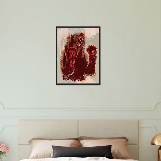 Canvanation Print Material 45x60 cm / 18x24″ Tableau Boxe Ours