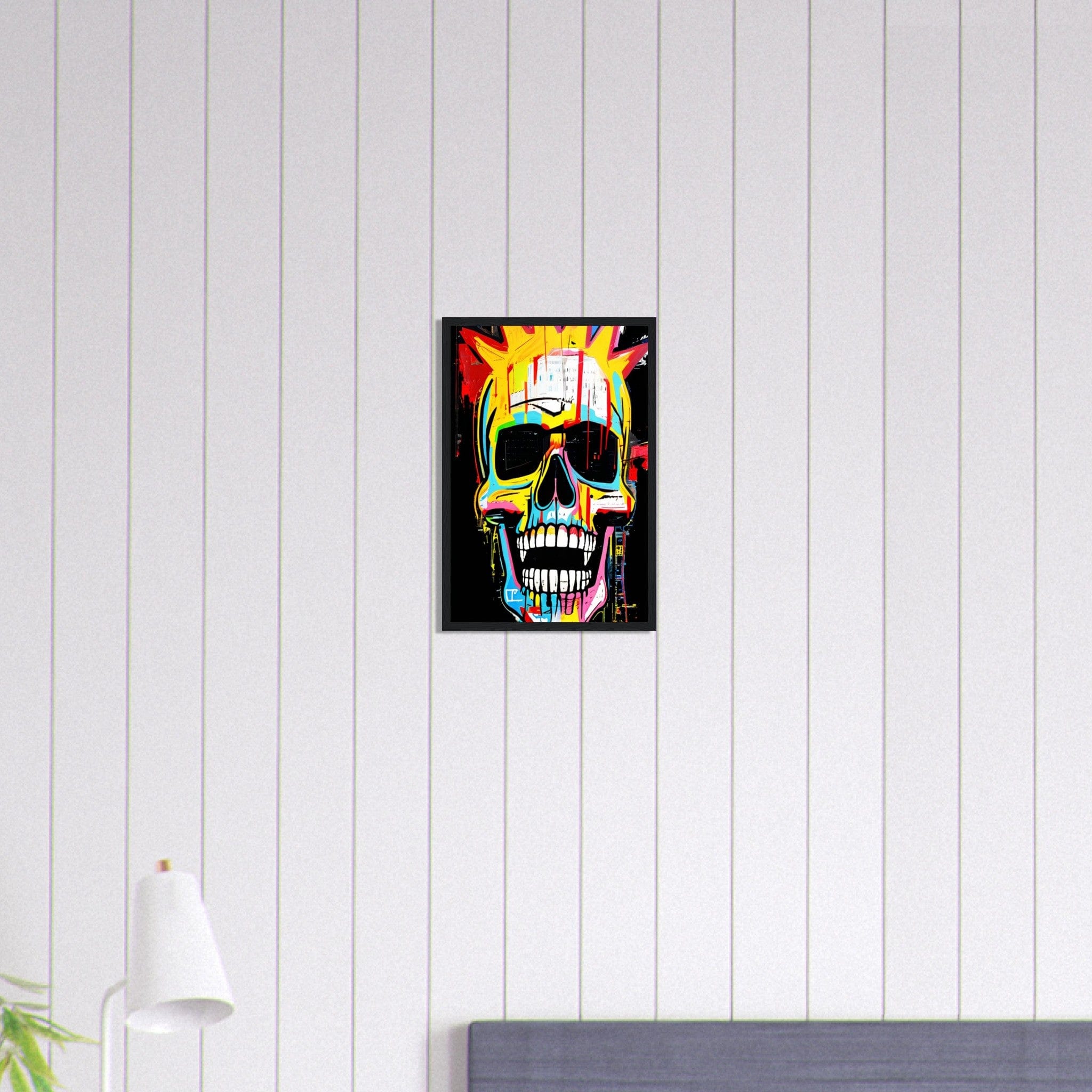 Canvanation Print Material 30x45 cm / 12x18″ Tableau Tête De Mort Graffiti