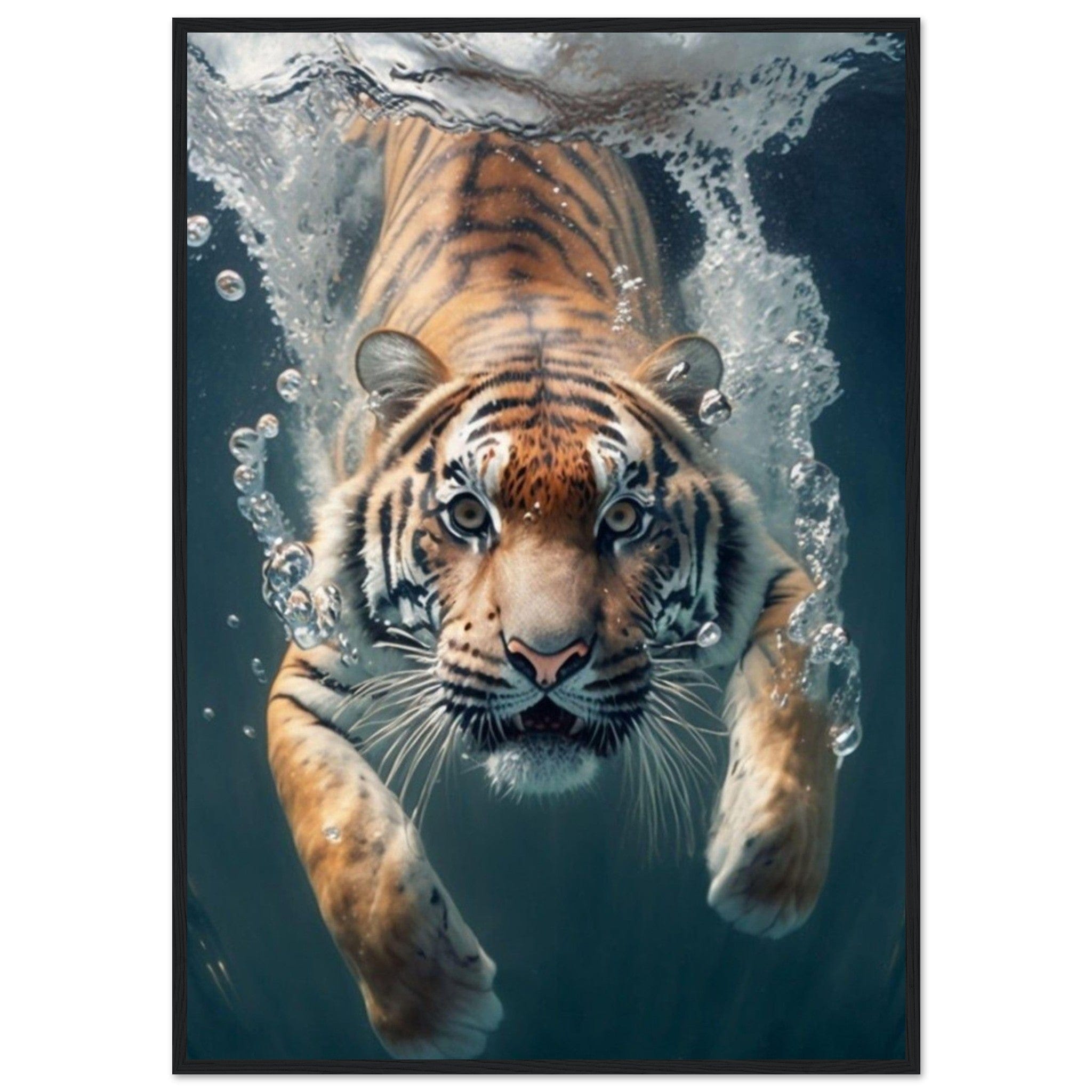 Canvanation Print Material 70x100 cm / 28x40″ Tableau Tigre Dans L'Eau