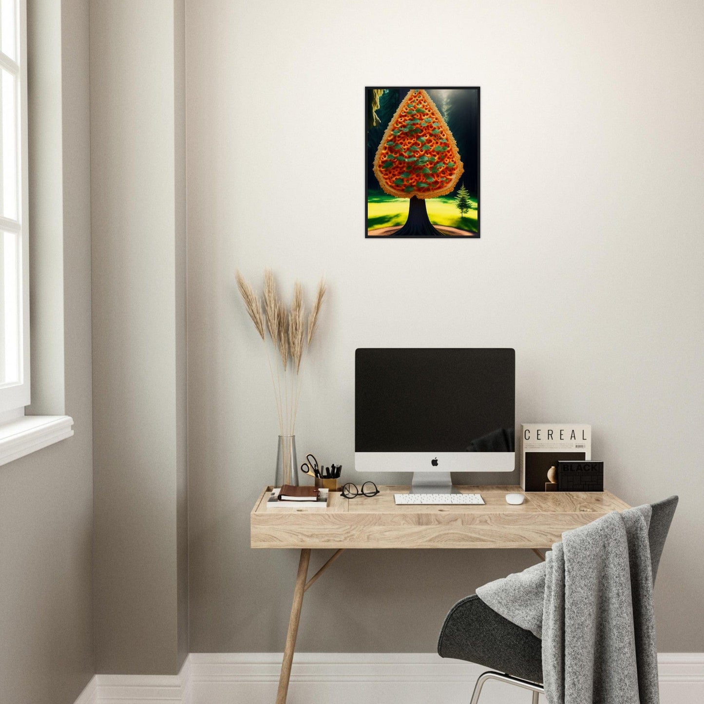 Canvanation Print Material Tableau Arbre De Vie Rouge