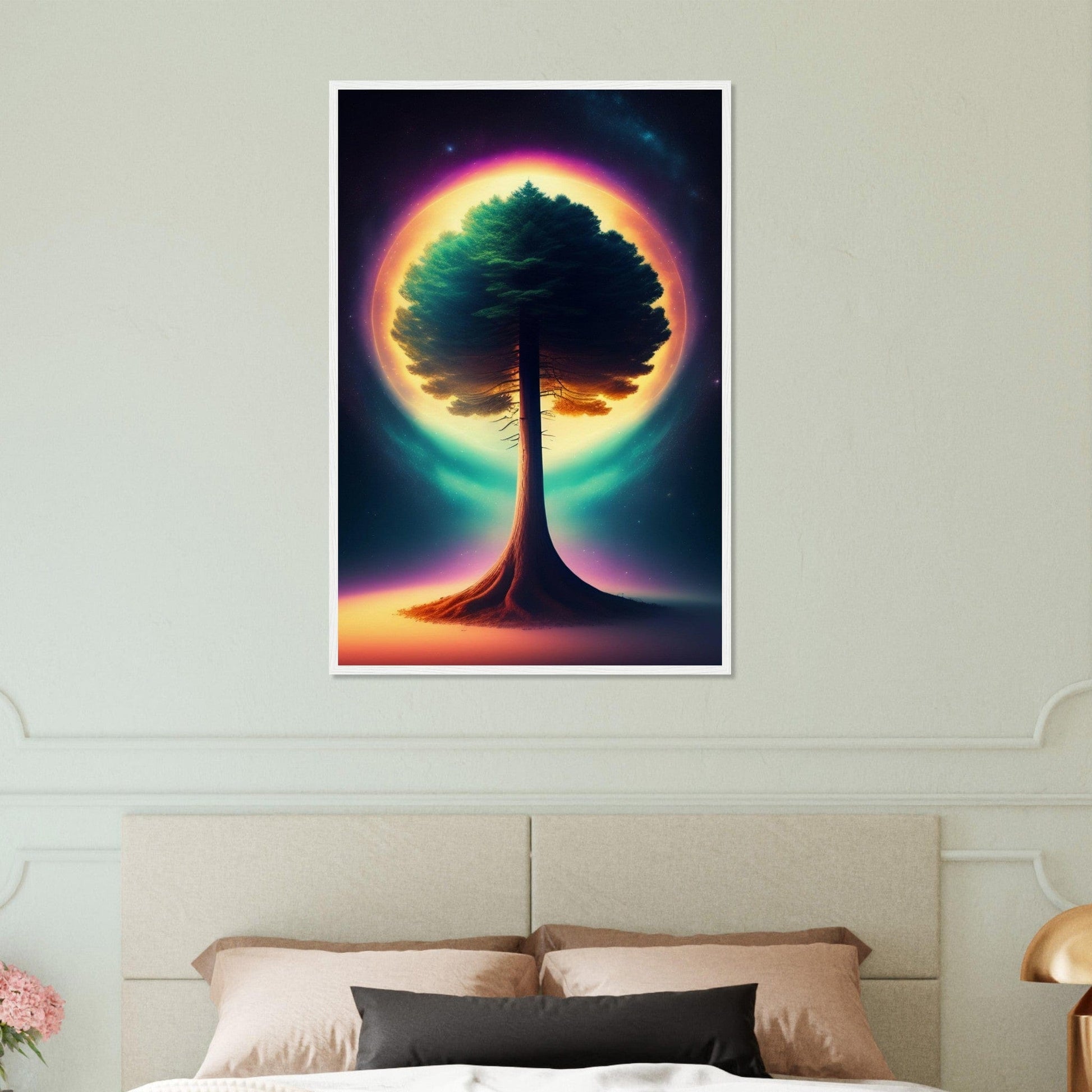 Canvanation Print Material Tableau L'Arbre de Vie au Centre de Tout