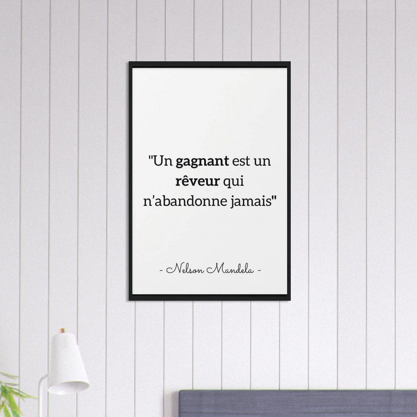 Canvanation Print Material 60x90 cm / 24x36″ Tableau Citation Nelson Mandela