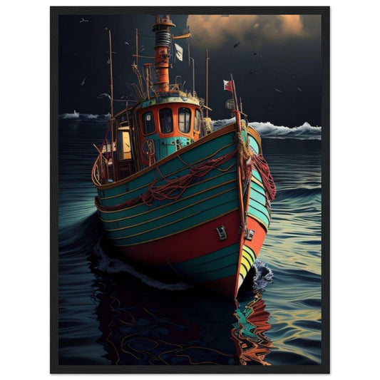 Canvanation Print Material Tableau Bateau De Pêche Ailes Océanes