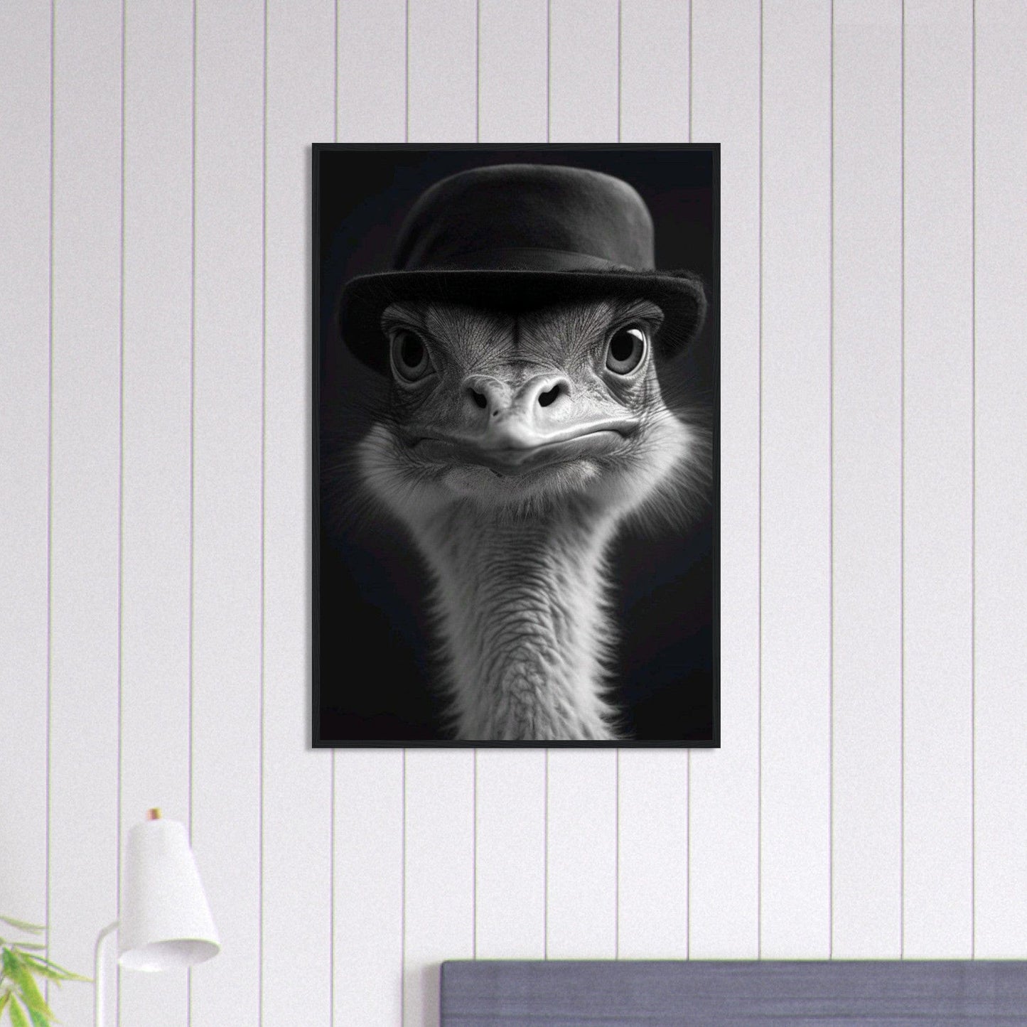 Canvanation Print Material 60x90 cm / 24x36″ Tableau Photo Noir Et Blanc-Animaux-Drole