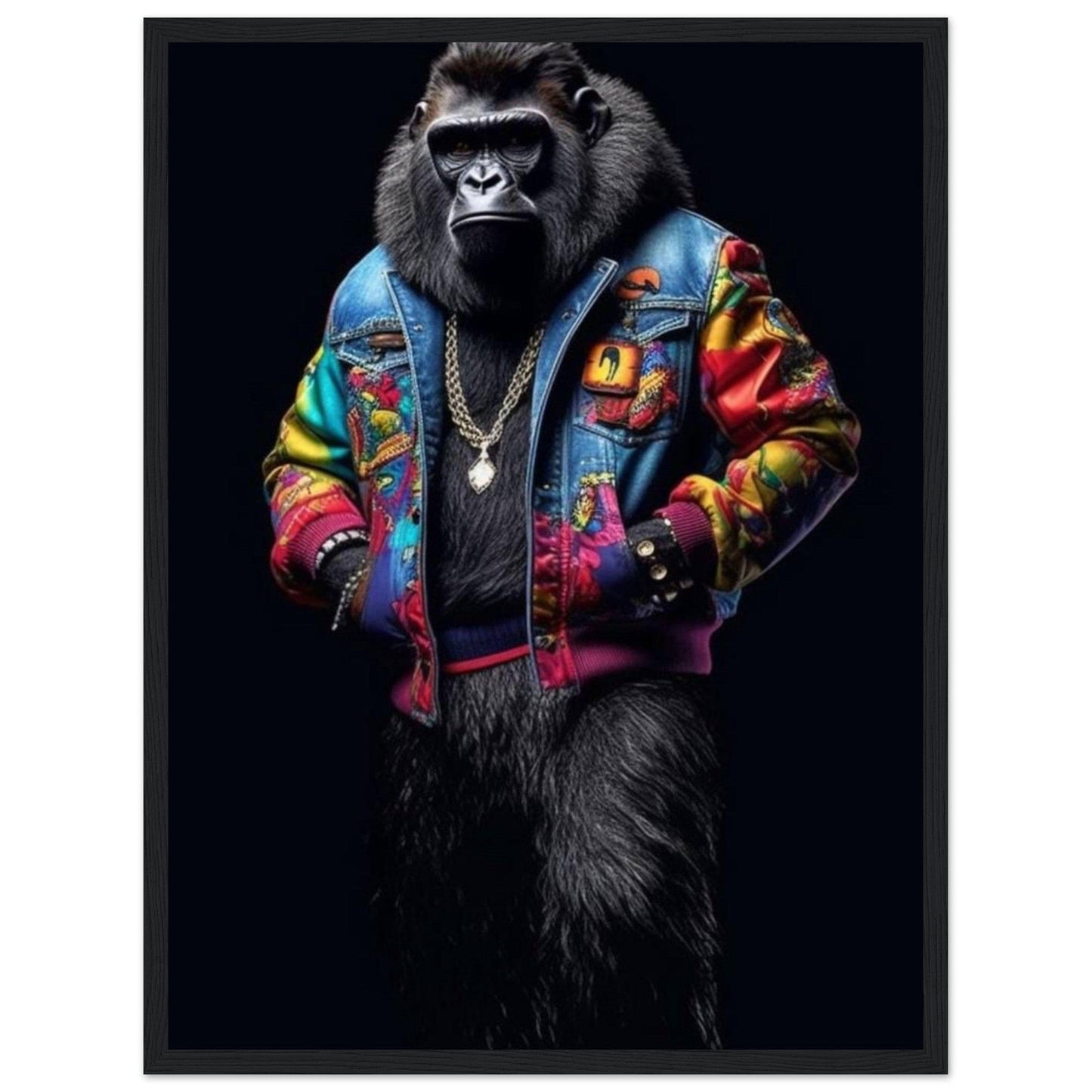 Canvanation Print Material 45x60 cm / 18x24″ Tableau Gorille Street Fashion