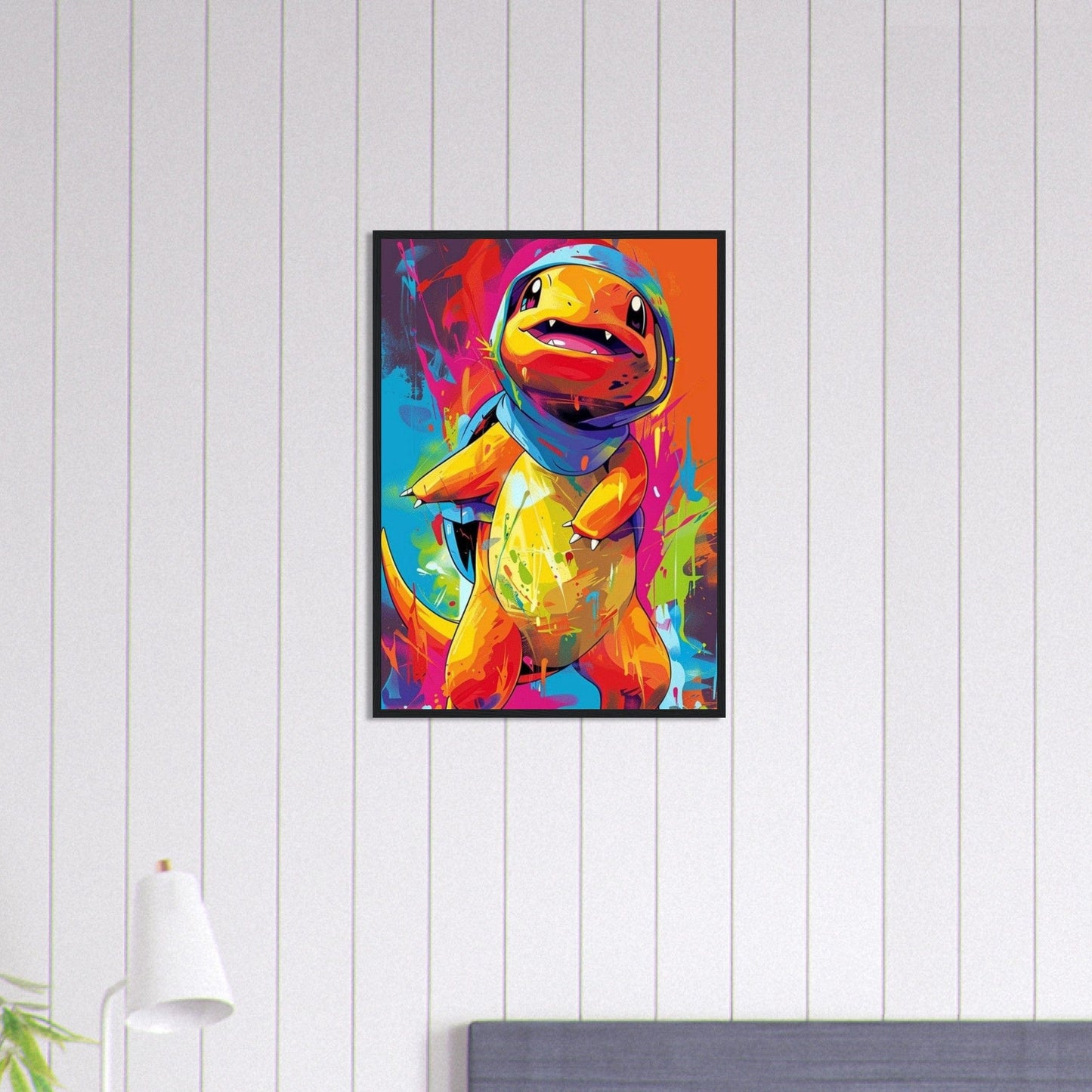 Canvanation Print Material 50x70 cm / 20x28″ Tableau Pokémon Dessin Salameche