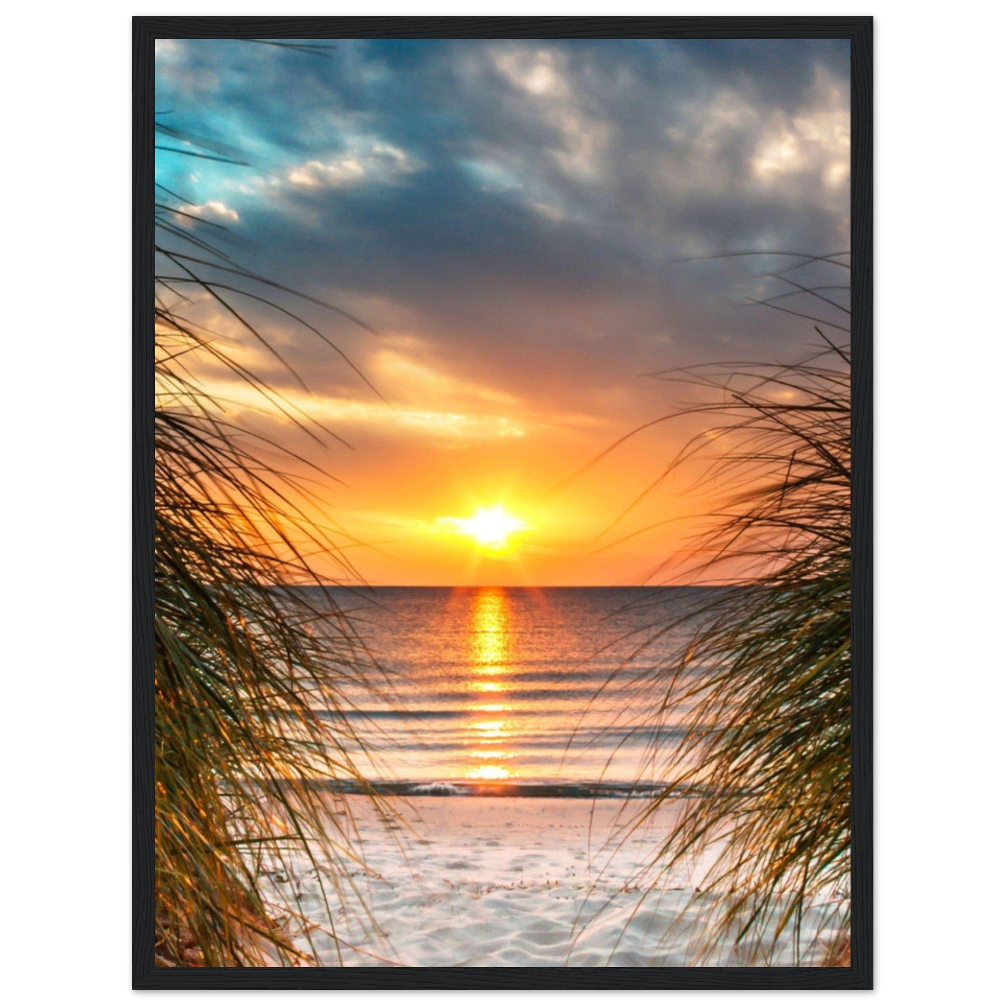 Gelato Print Material 45x60 cm / 18x24″ Paysage Coucher De Soleil Peinture