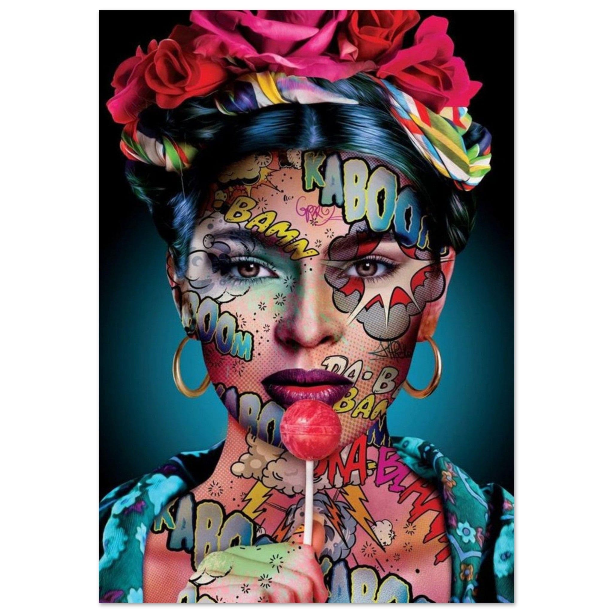 Canvanation Print Material 70x100 cm / 28x40″ / Poster Poster et Tableau Street Art Femme Tatoué