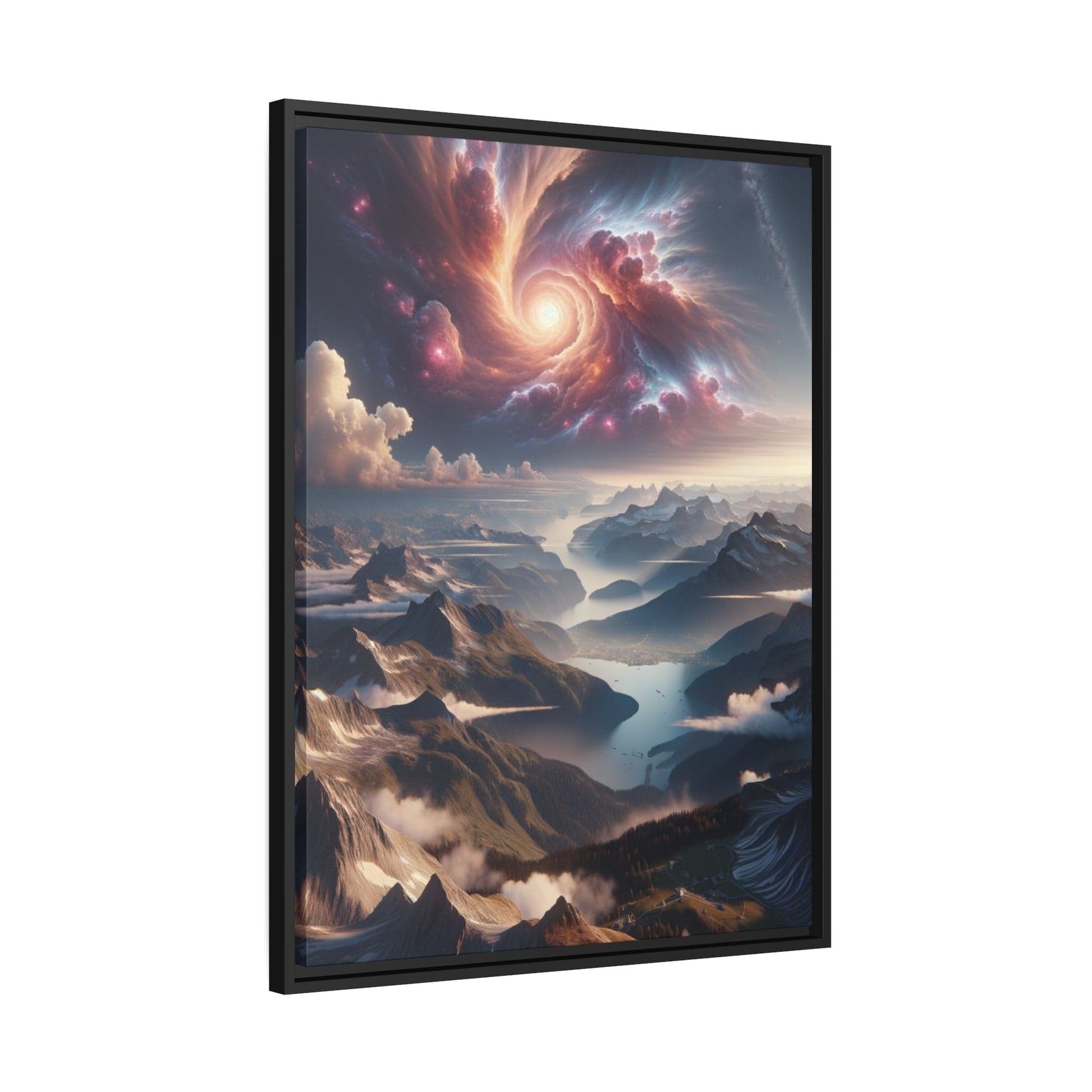 Printify Canvas Tableau Les Cimes en Éveil : Horizon d'Émerveillement