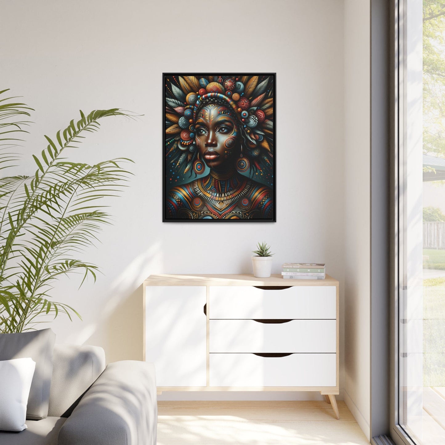 Printify Canvas Tableau "La renaissance de l'Afrique :  Portraits inspirants de femmes africaines"