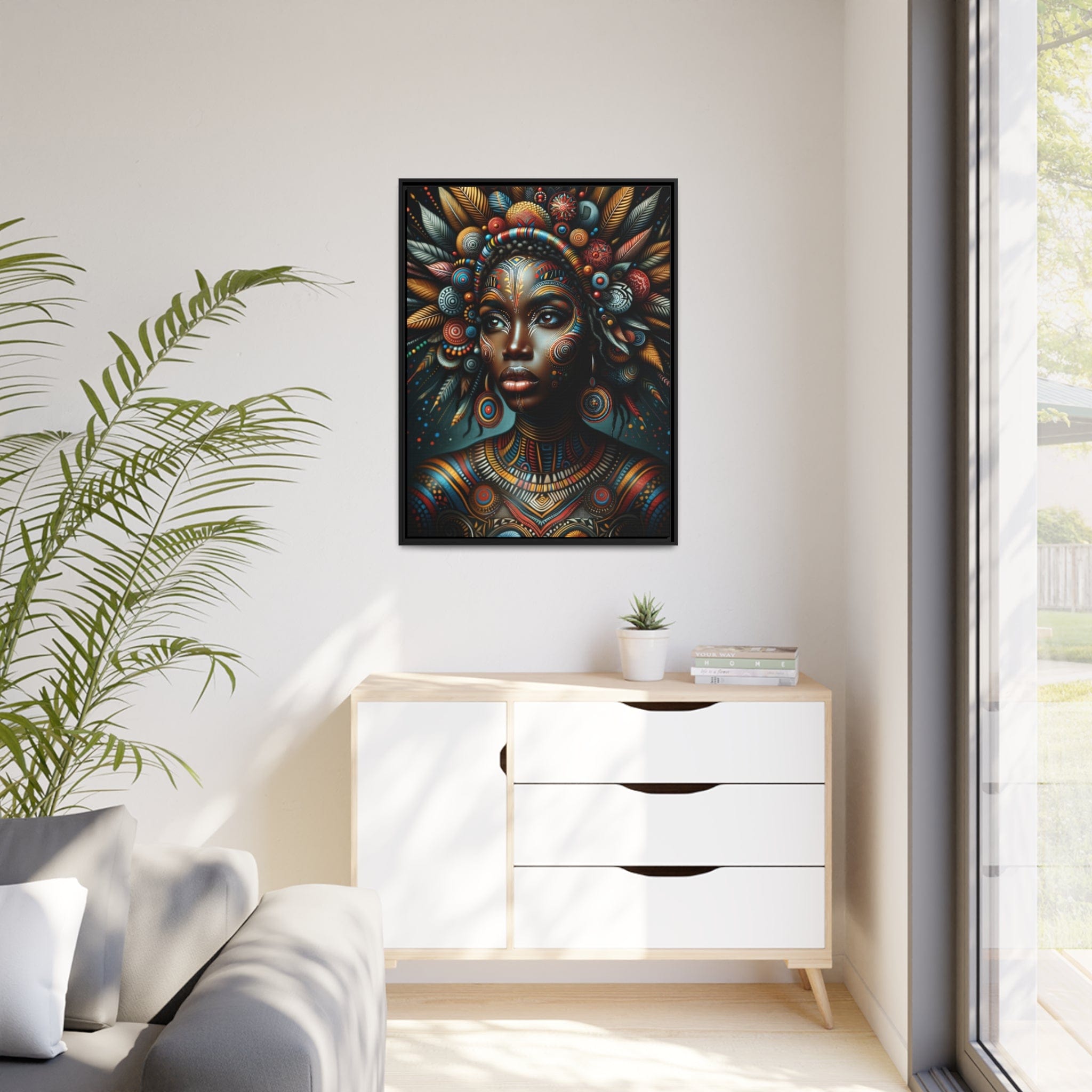 Printify Canvas Tableau "La renaissance de l'Afrique : Portraits inspirants de femmes africaines"