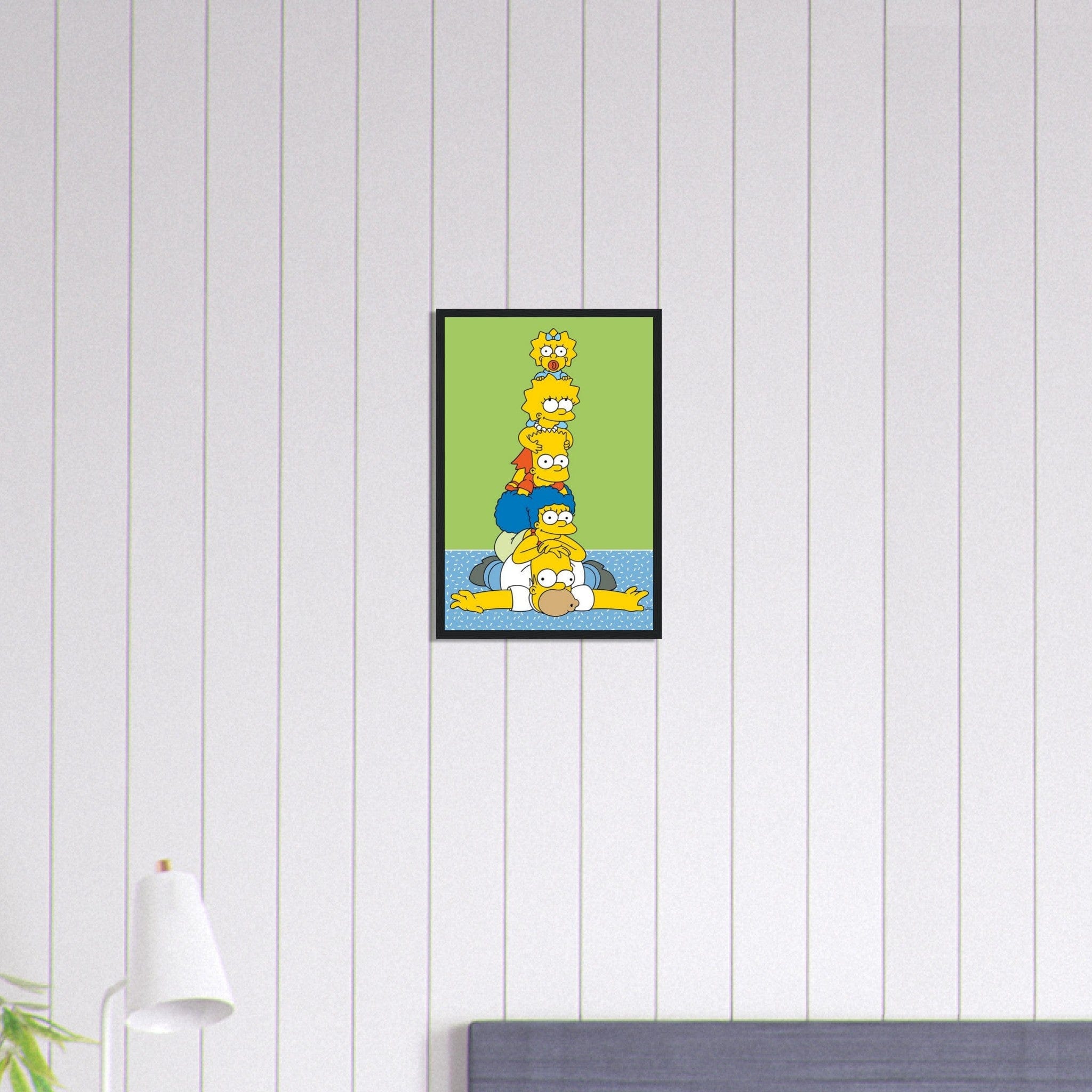 Canvanation Print Material 30x45 cm / 12x18″ Tableau Simpson Famille Drole