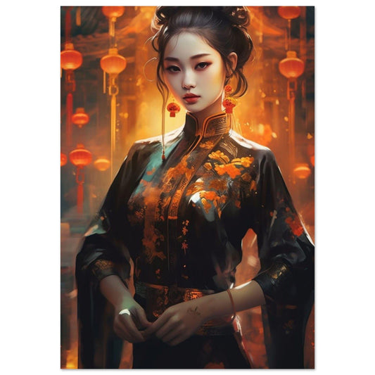 Gelato Print Material 70x100 cm / 28x40″ Poster Portrait Femme Asie