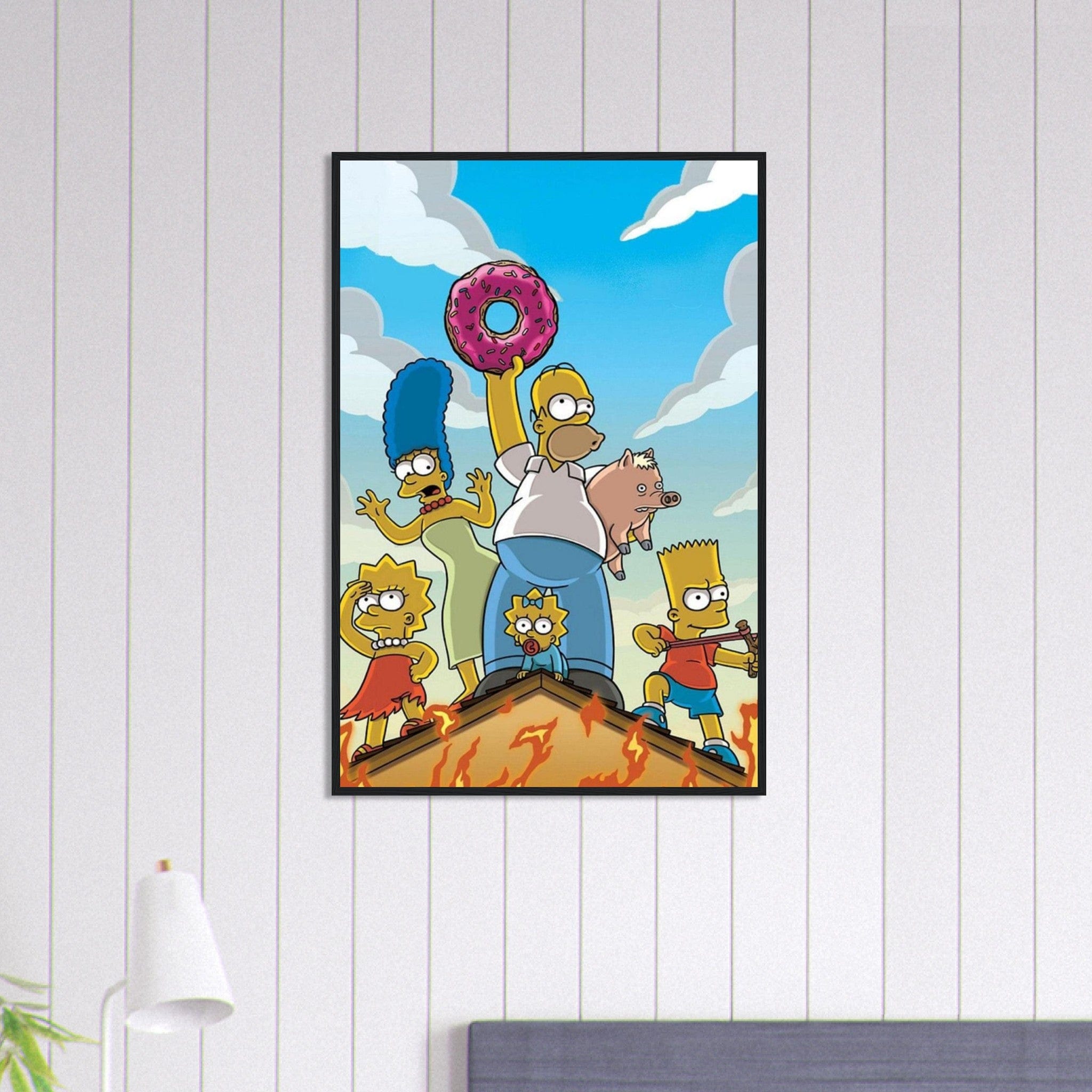 Canvanation Print Material 60x90 cm / 24x36″ Tableau La famille Simpson