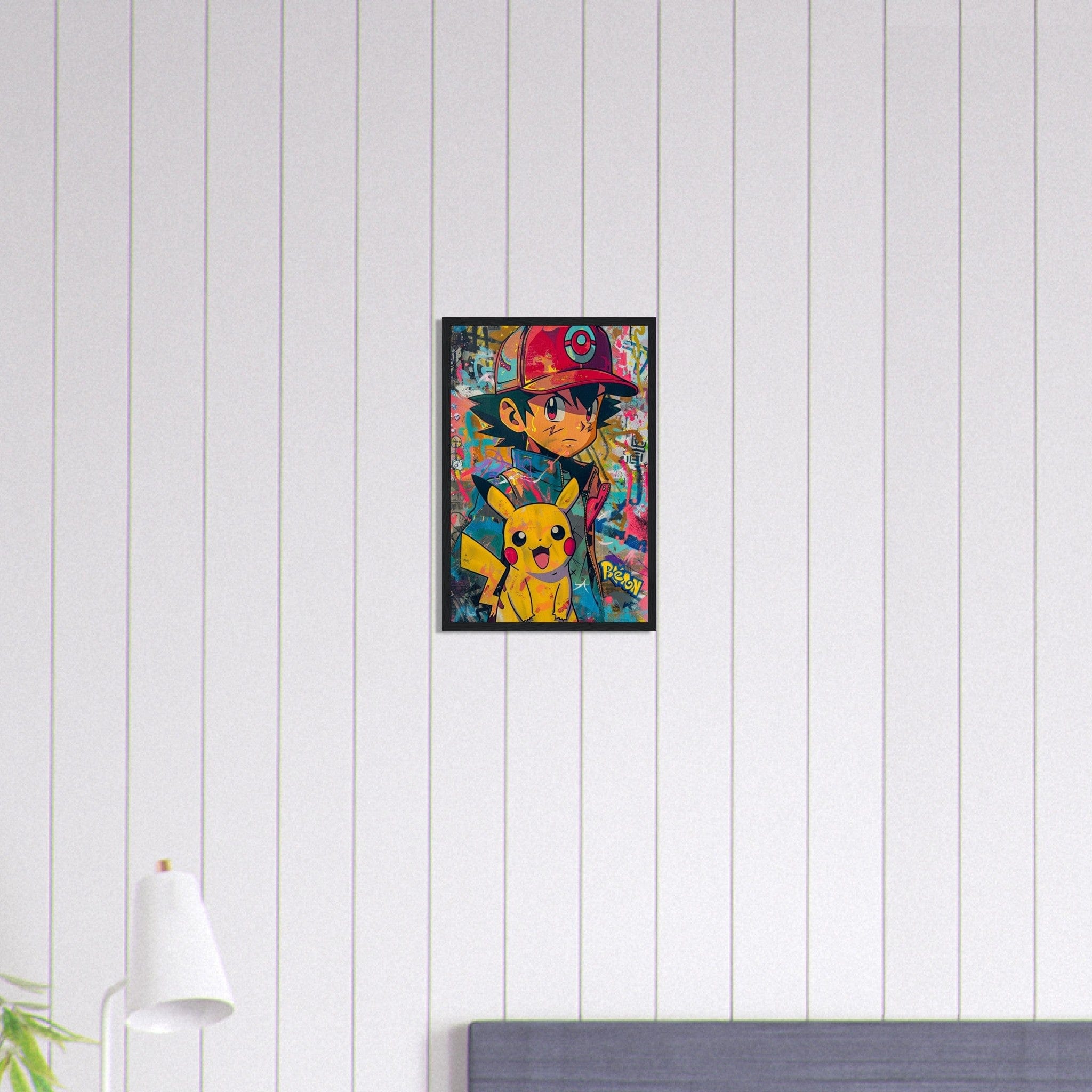 Canvanation Print Material 30x45 cm / 12x18″ Tableau Pokémon Dessin Pikachu Sacha