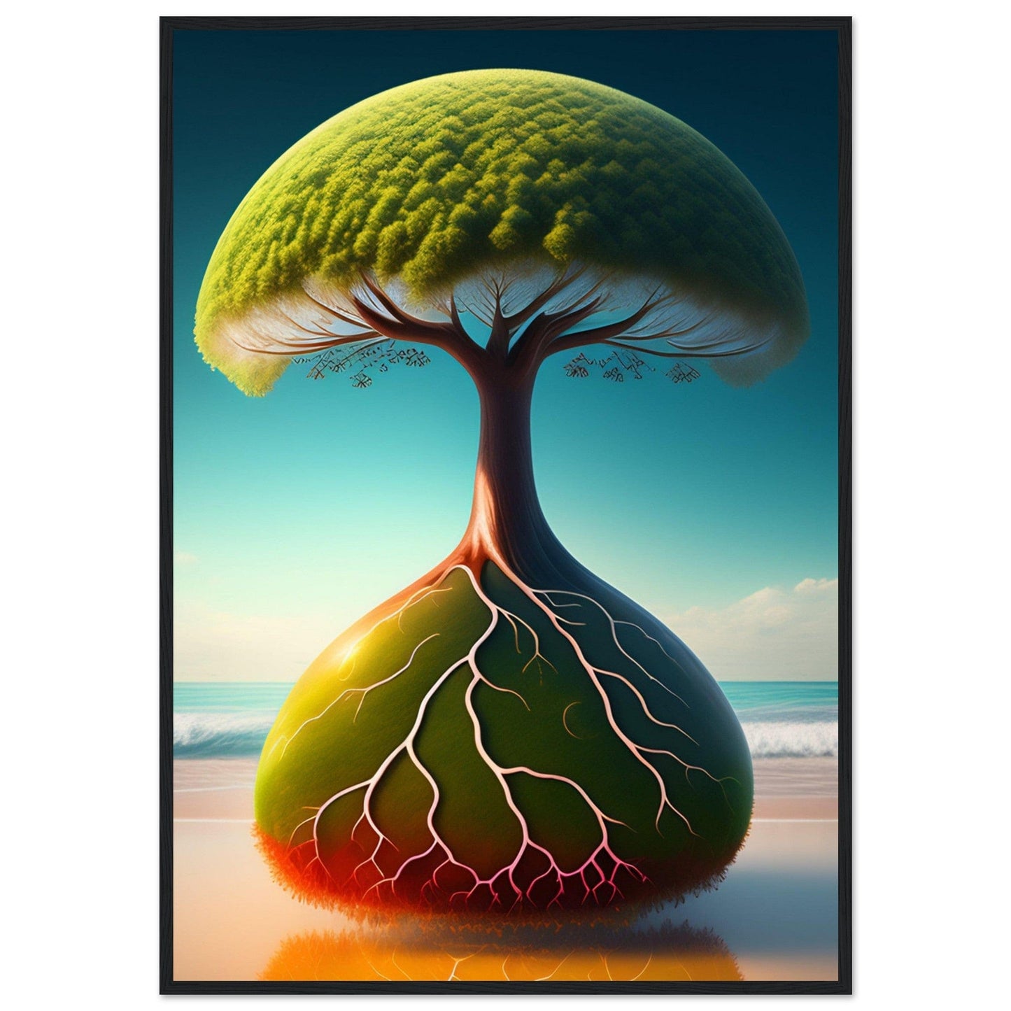 Canvanation Print Material 70x100 cm / 28x40″ Tableau Moderne Arbre De Vie