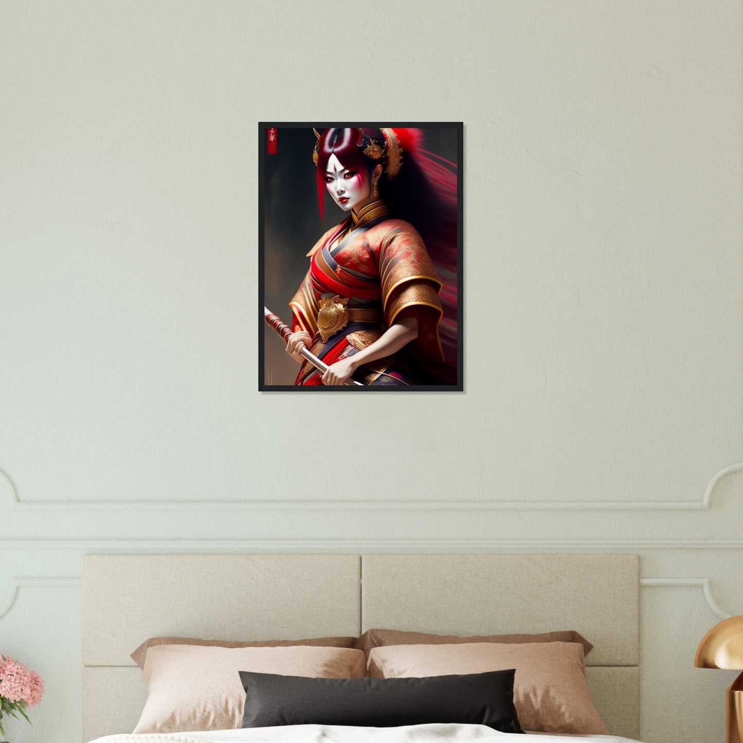 Canvanation Print Material 45x60 cm / 18x24″ Tableau Japon Geisha Horreur Kimono