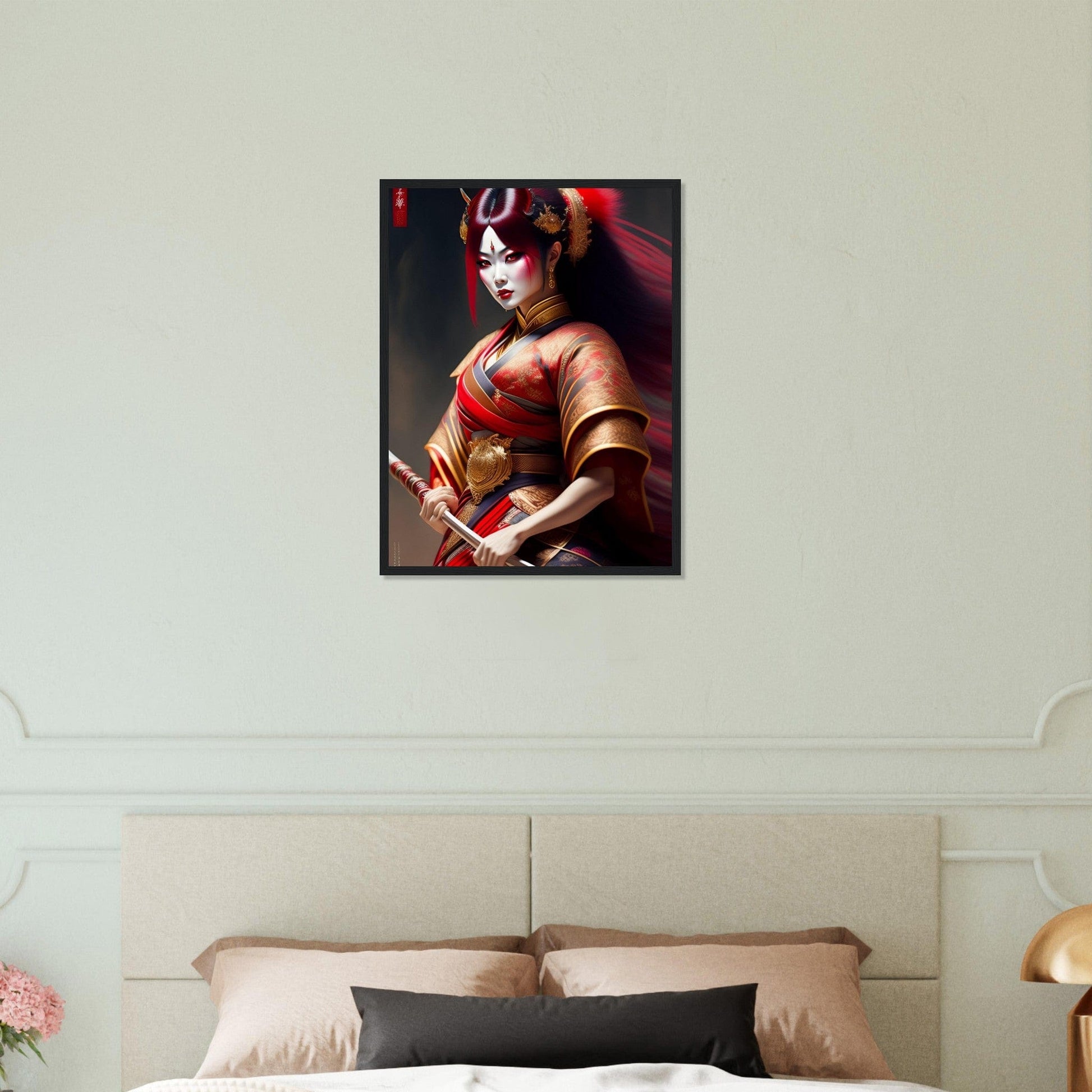 Canvanation Print Material 45x60 cm / 18x24″ Tableau Japon Geisha Horreur Kimono