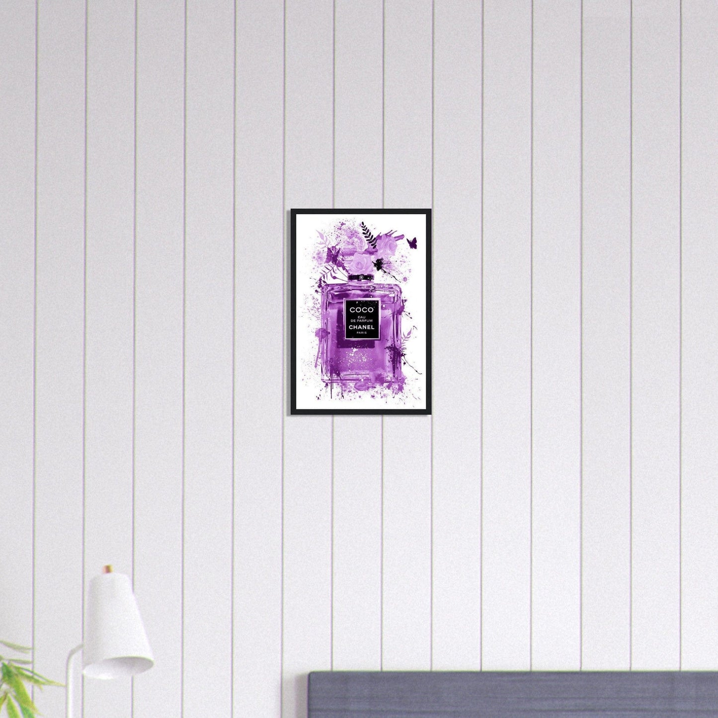 Canvanation Print Material 30x45 cm / 12x18″ Tableau Chanel Numéro 5 Violet