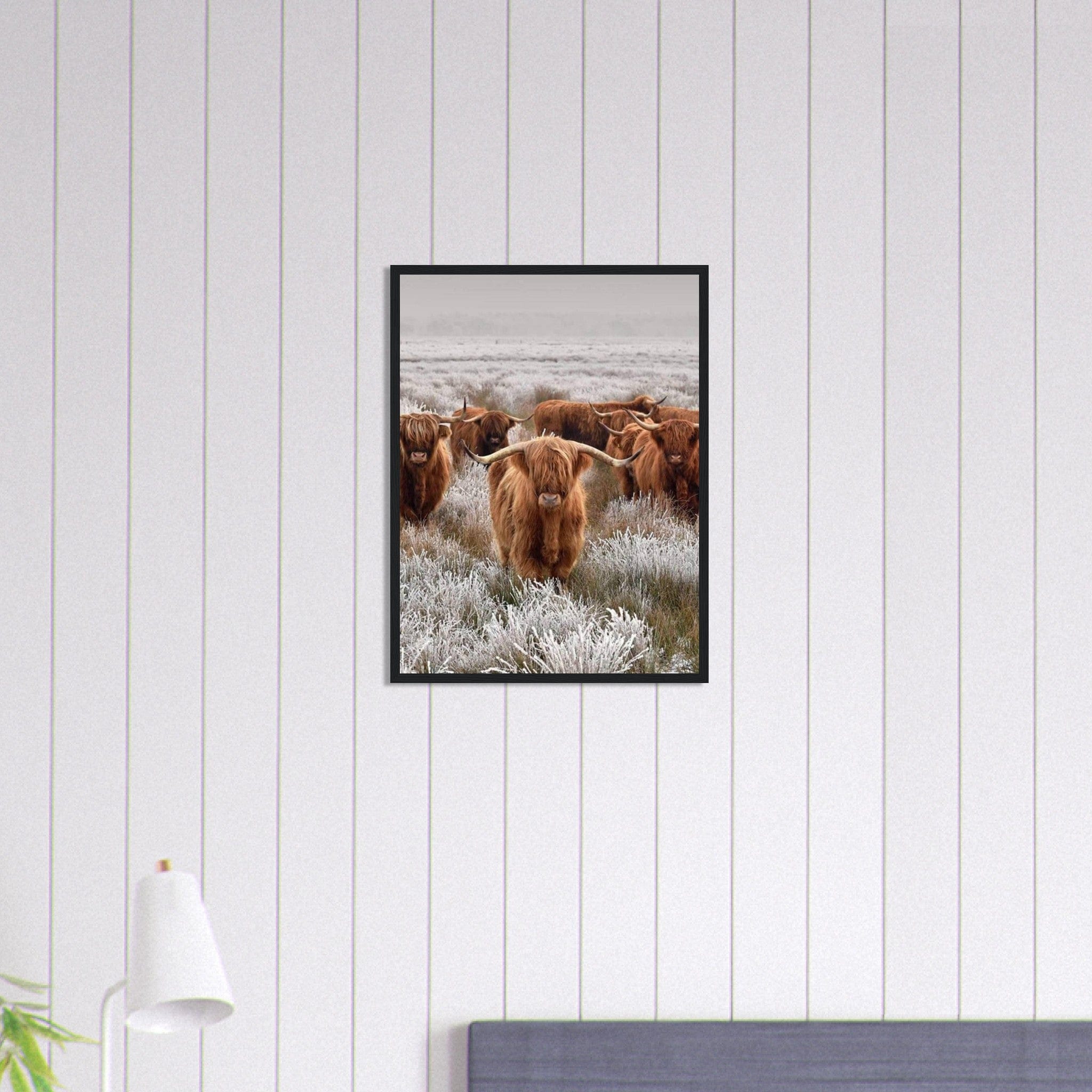 Canvanation Print Material Tableau Vache Couleur