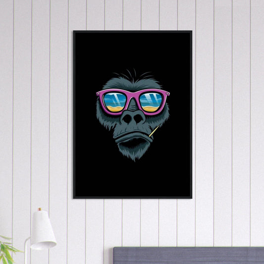 Canvanation Print Material 70x100 cm / 28x40″ Tableau Gorille Plage
