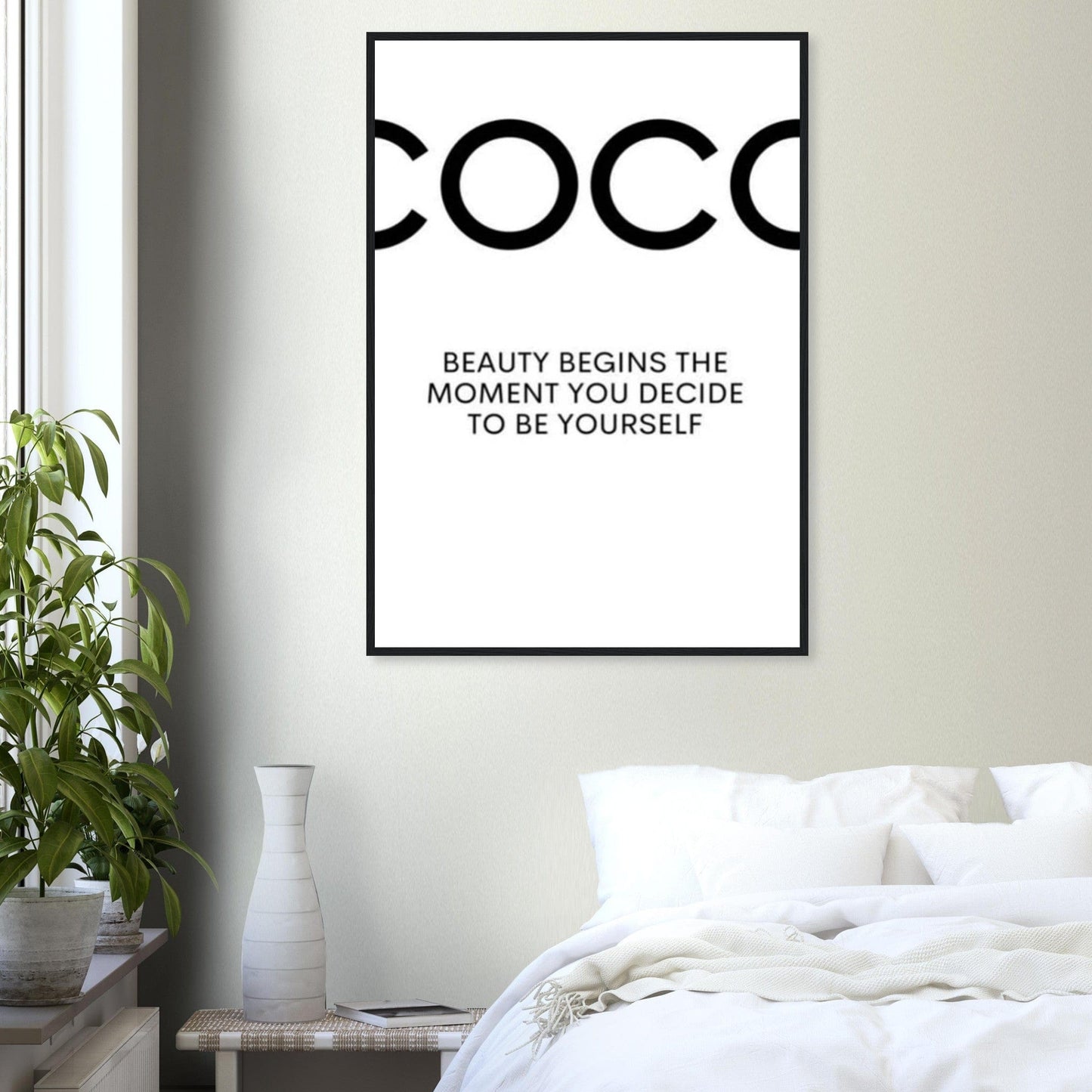 Canvanation 2 / 70x100 cm / 28x40″ / Avec Cadre Tableau Marque De Luxe Coco Chanel