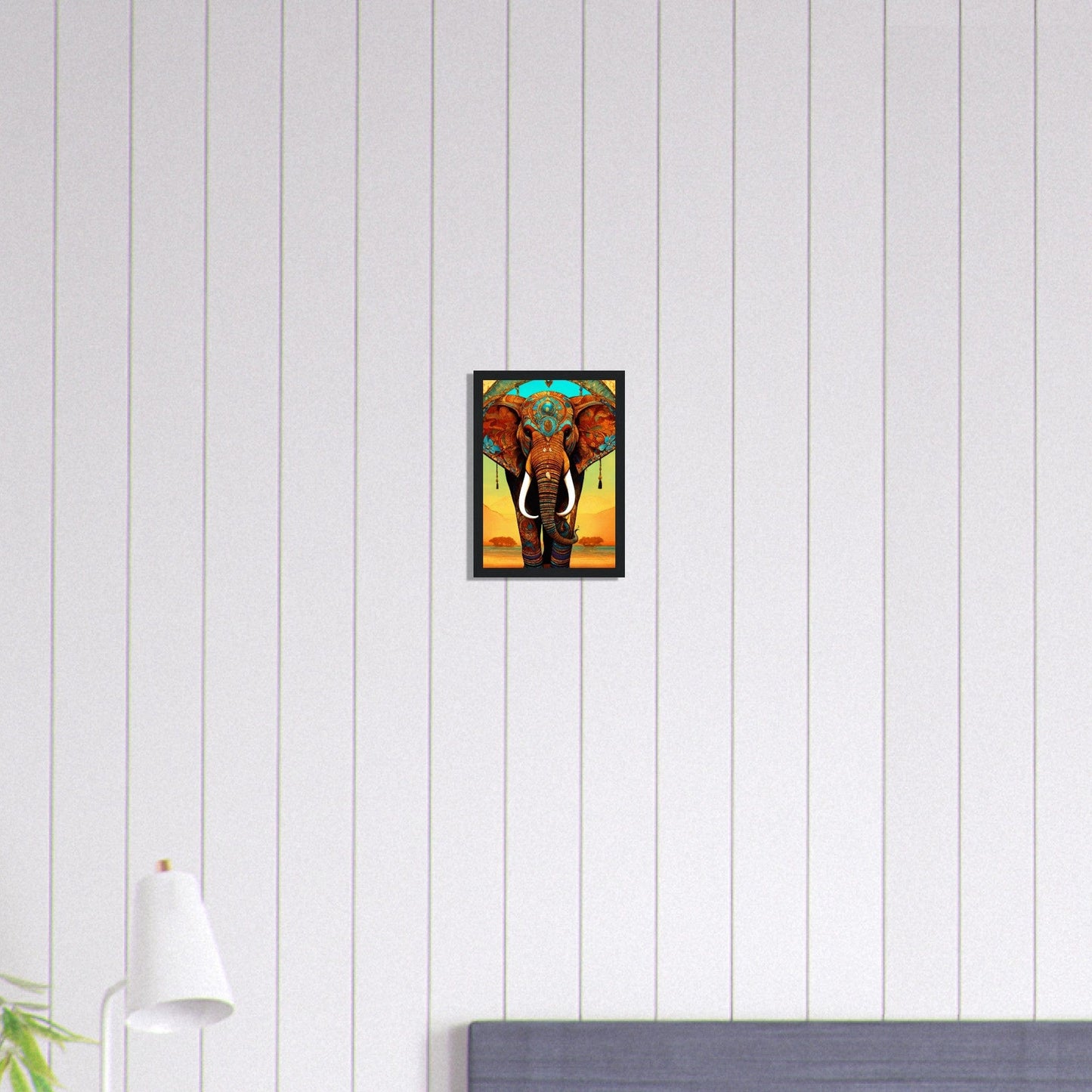 Canvanation Print Material A4 21x29.7 cm / 8x12″ Tableau Elephant Géant Doux