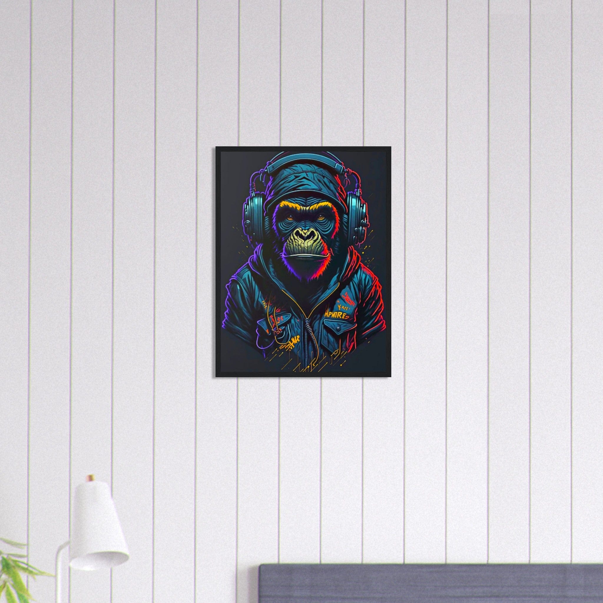 Canvanation Print Material 45x60 cm / 18x24″ Tableau Singe Homme Street Art