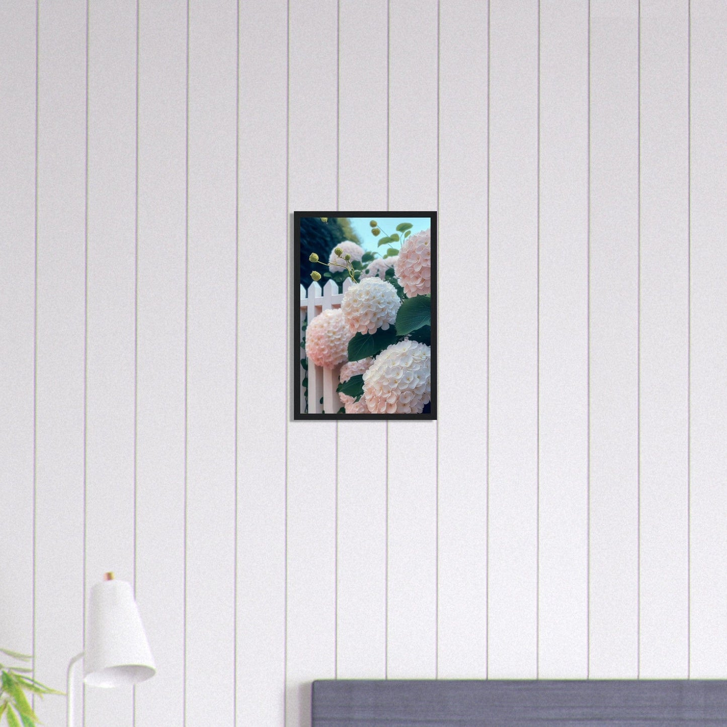 Canvanation Print Material 30x45 cm / 12x18″ Tableau Floral Blanc