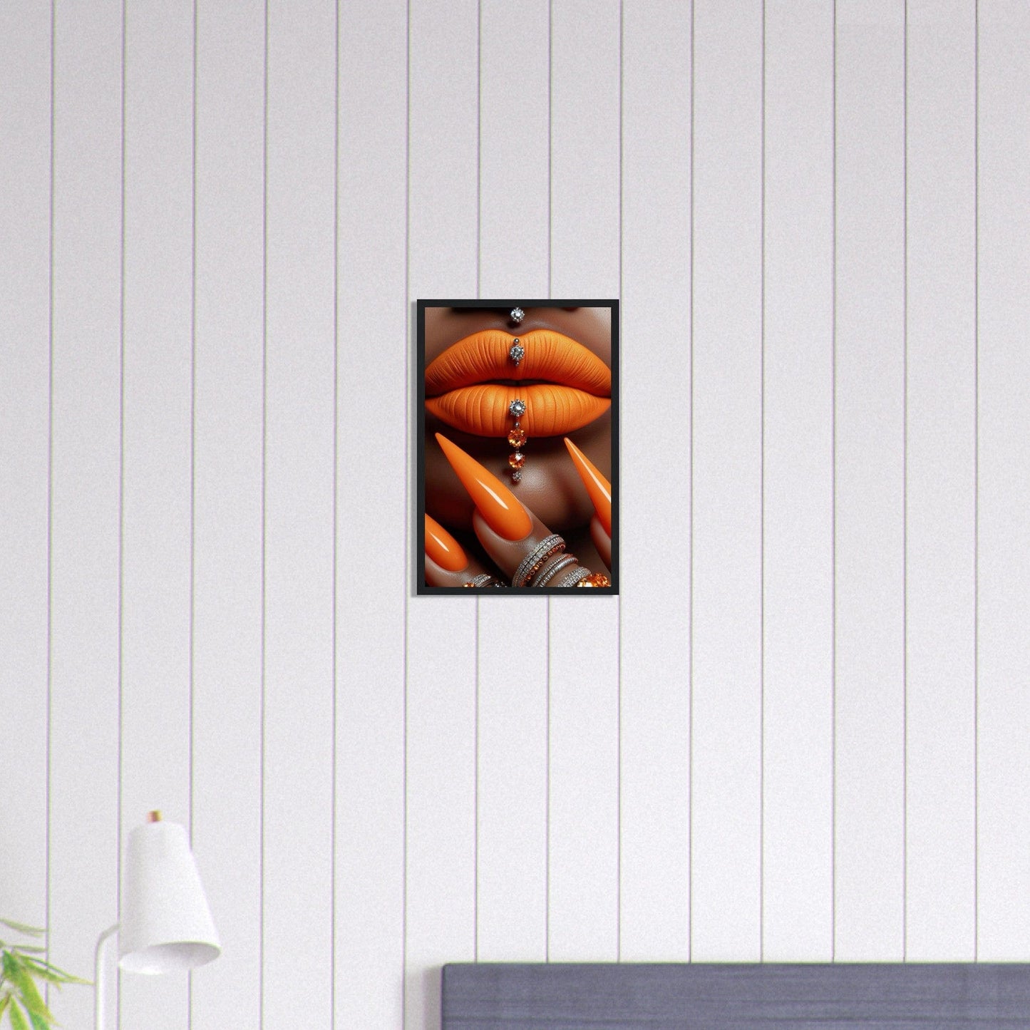 Canvanation Print Material 30x45 cm / 12x18″ Tableau Levres Orange