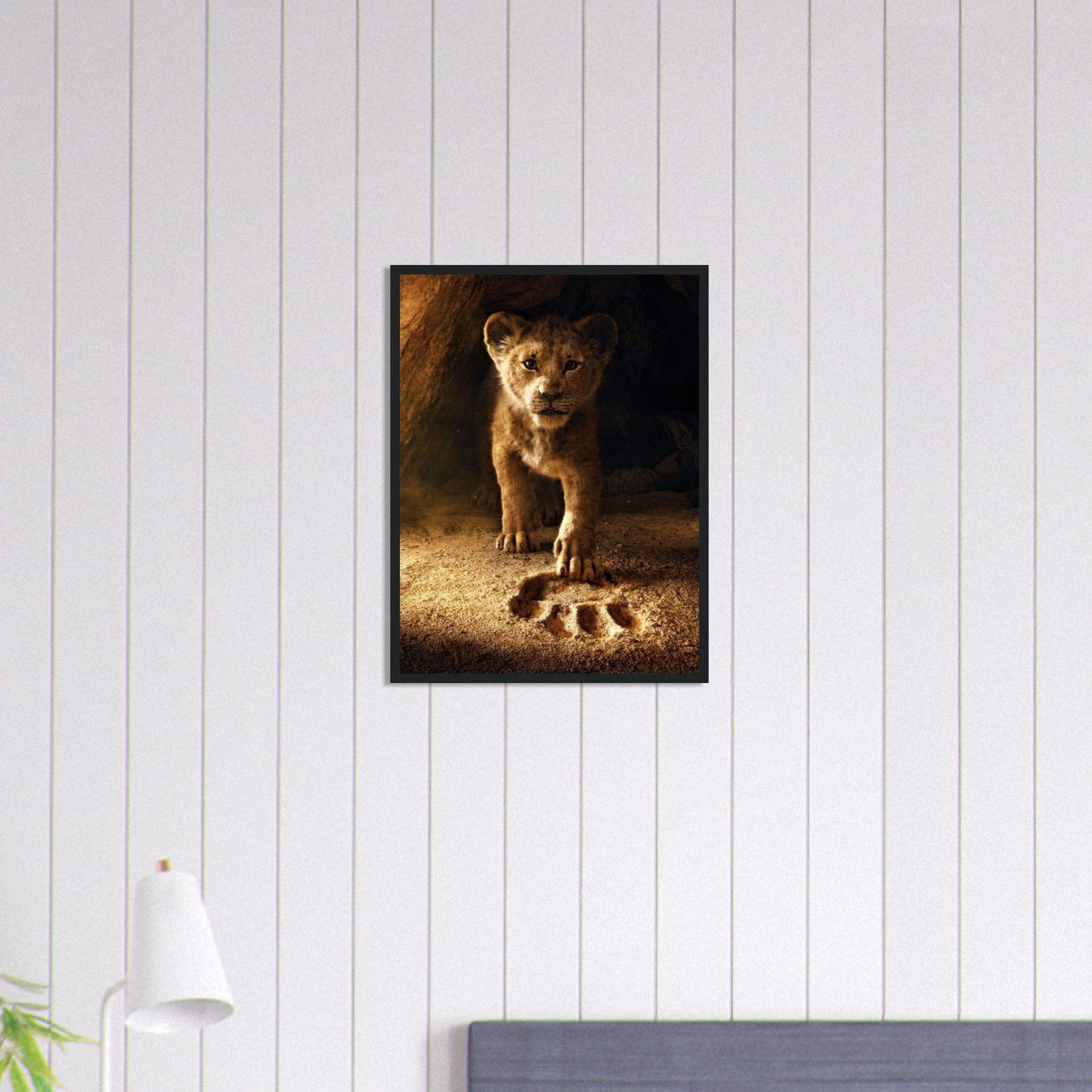 Canvanation Print Material 45x60 cm / 18x24″ Tableau Street Art Petit Lion