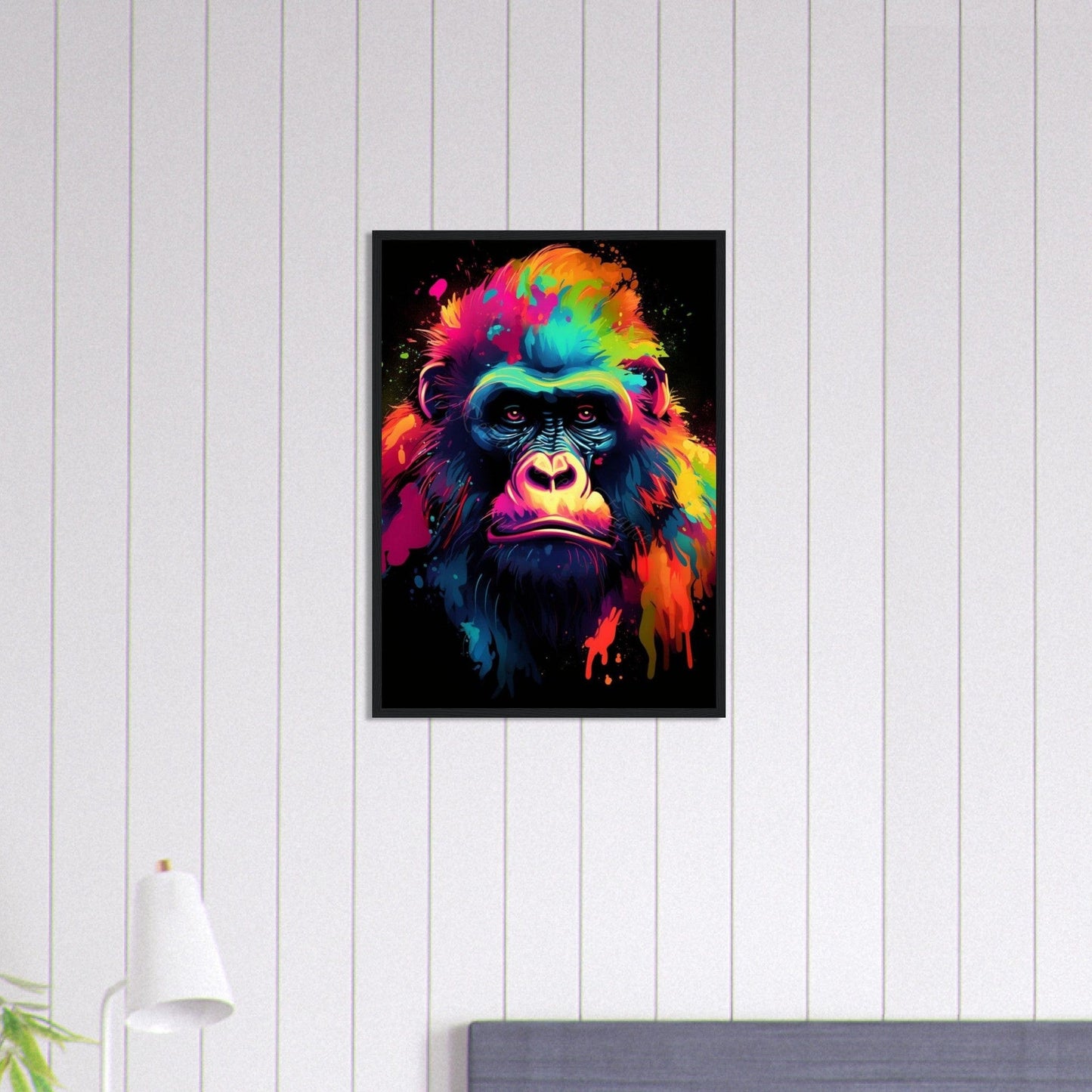 Canvanation Print Material 50x70 cm / 20x28″ Tableau Singe Pop Art Couleurs