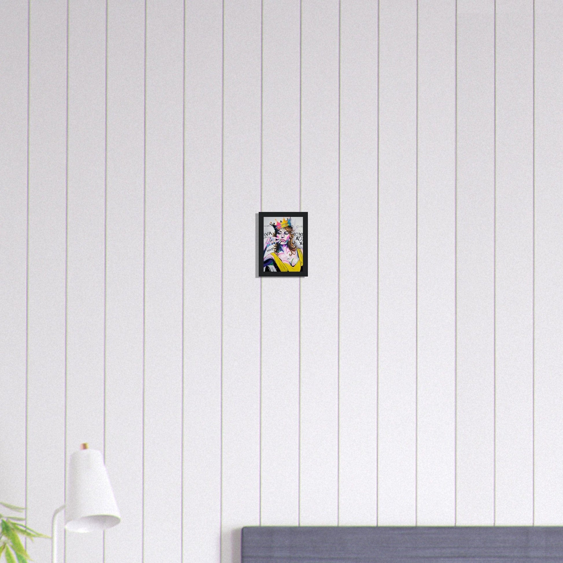 Canvanation Print Material 13x18 cm / 5x7″ Tableau Street Art Femme avec Couronne