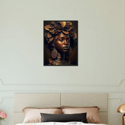 Canvanation Print Material 45x60 cm / 18x24″ Tableau Peinture Africain Femme