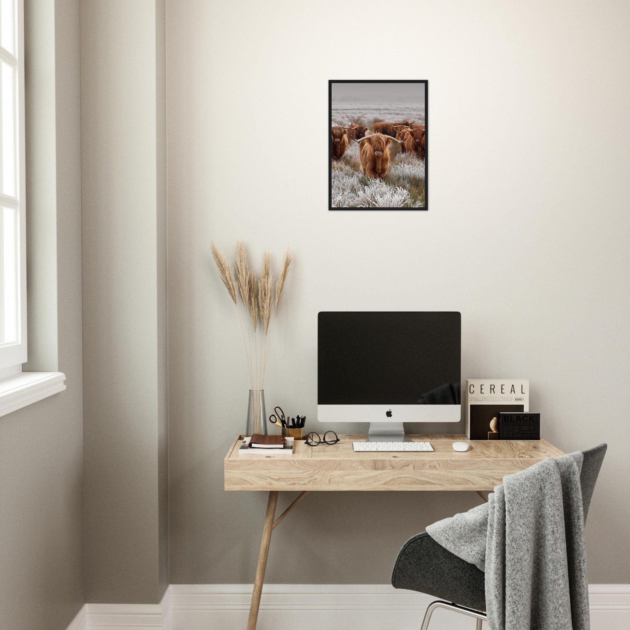 Canvanation Print Material Tableau Vache Couleur