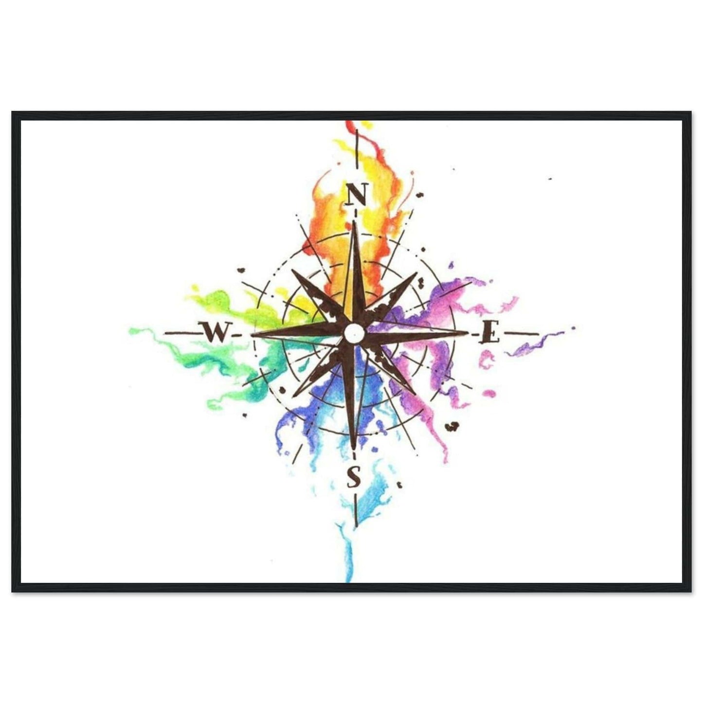 Canvanation Print Material 70x100 cm / 28x40″ Tableau Planisphere Du Monde Voyage à Travers les Continents