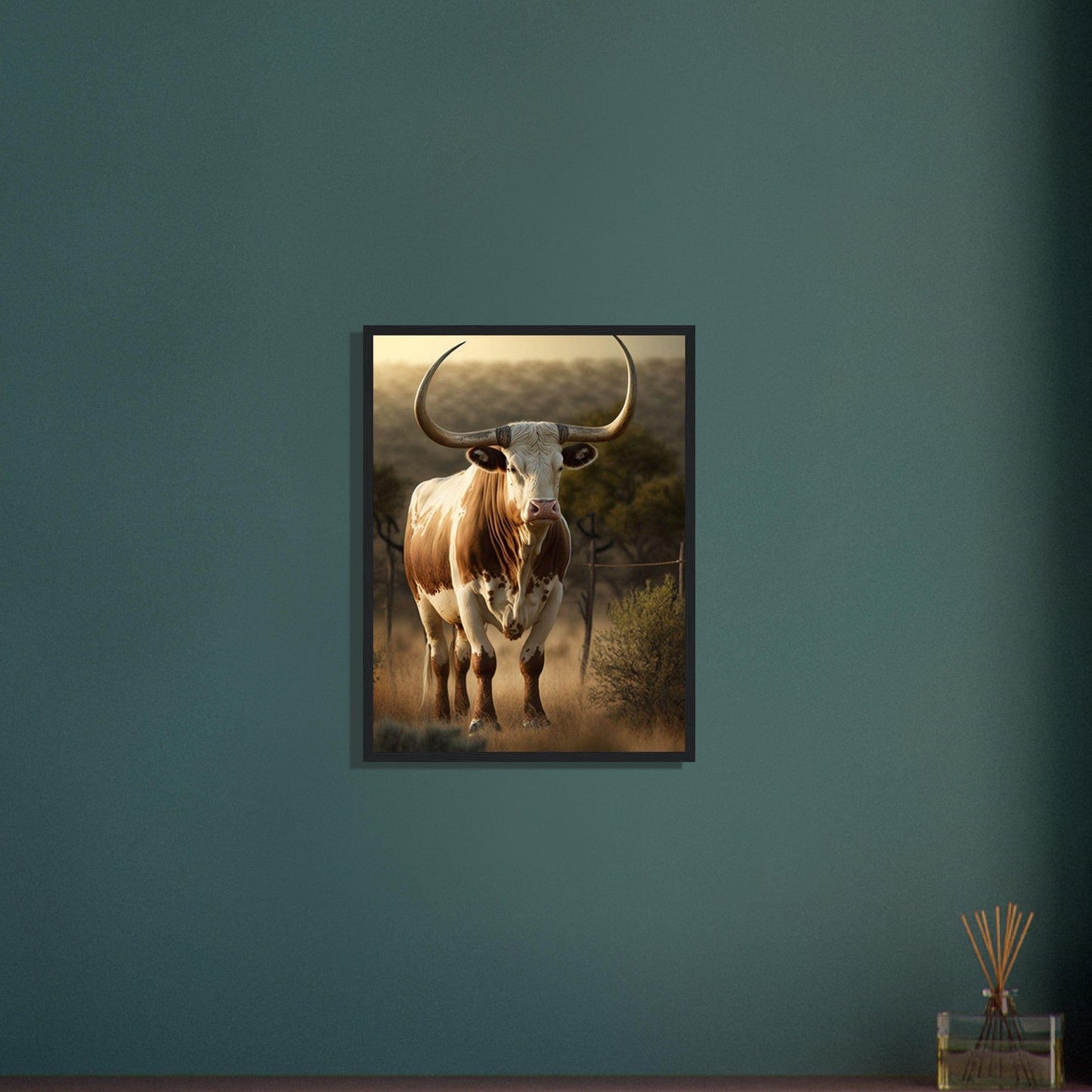 Canvanation Print Material Tableau Vache Colorée
