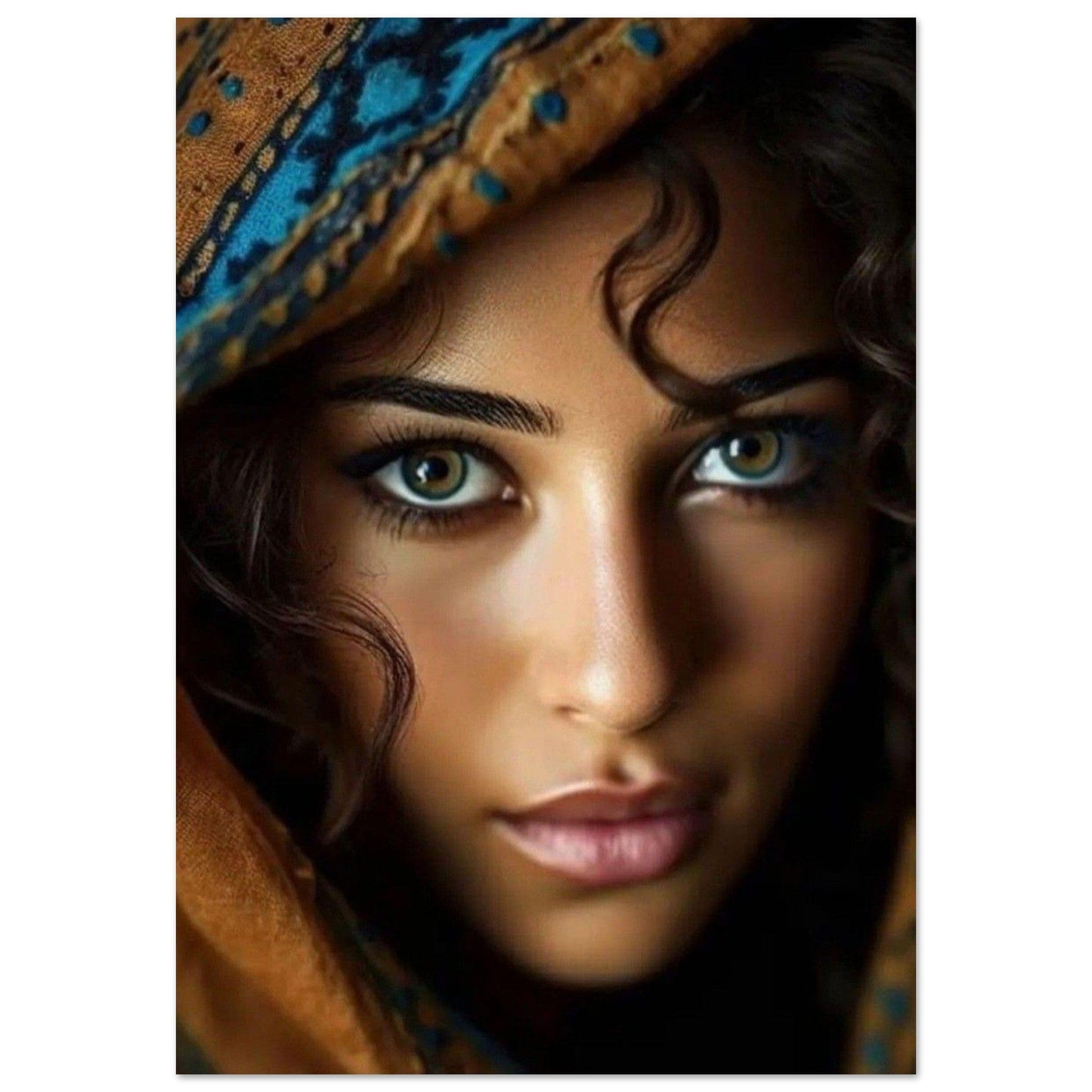 Gelato Print Material 70x100 cm / 28x40″ Portrait Femme Peinture Moderne