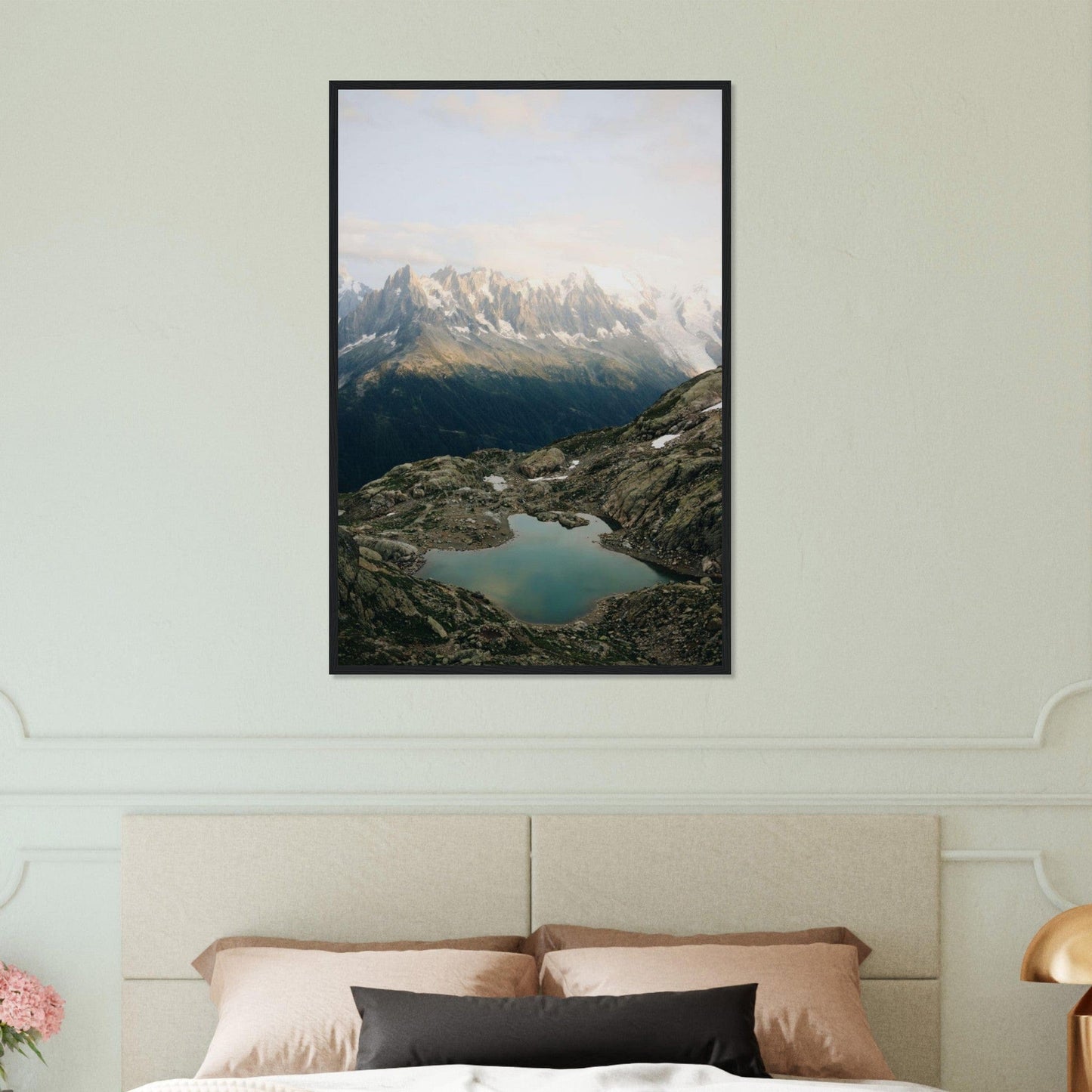 Canvanation Print Material 60x90 cm / 24x36″ Cadre Paysage Montagne Lac