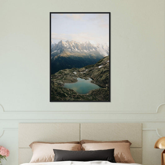 Canvanation Print Material 60x90 cm / 24x36″ Cadre Paysage Montagne Lac